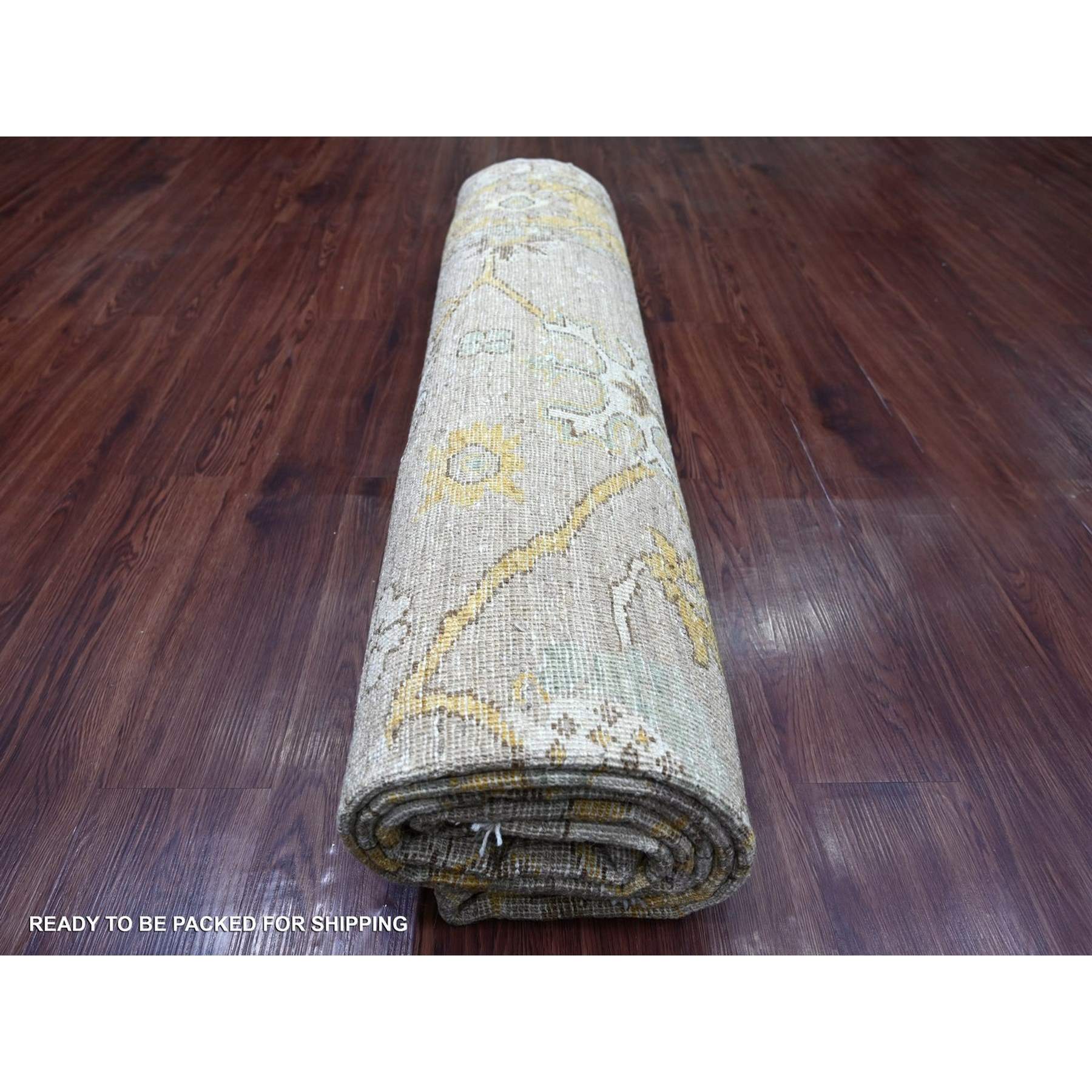Oushak-And-Peshawar-Hand-Knotted-Rug-113390