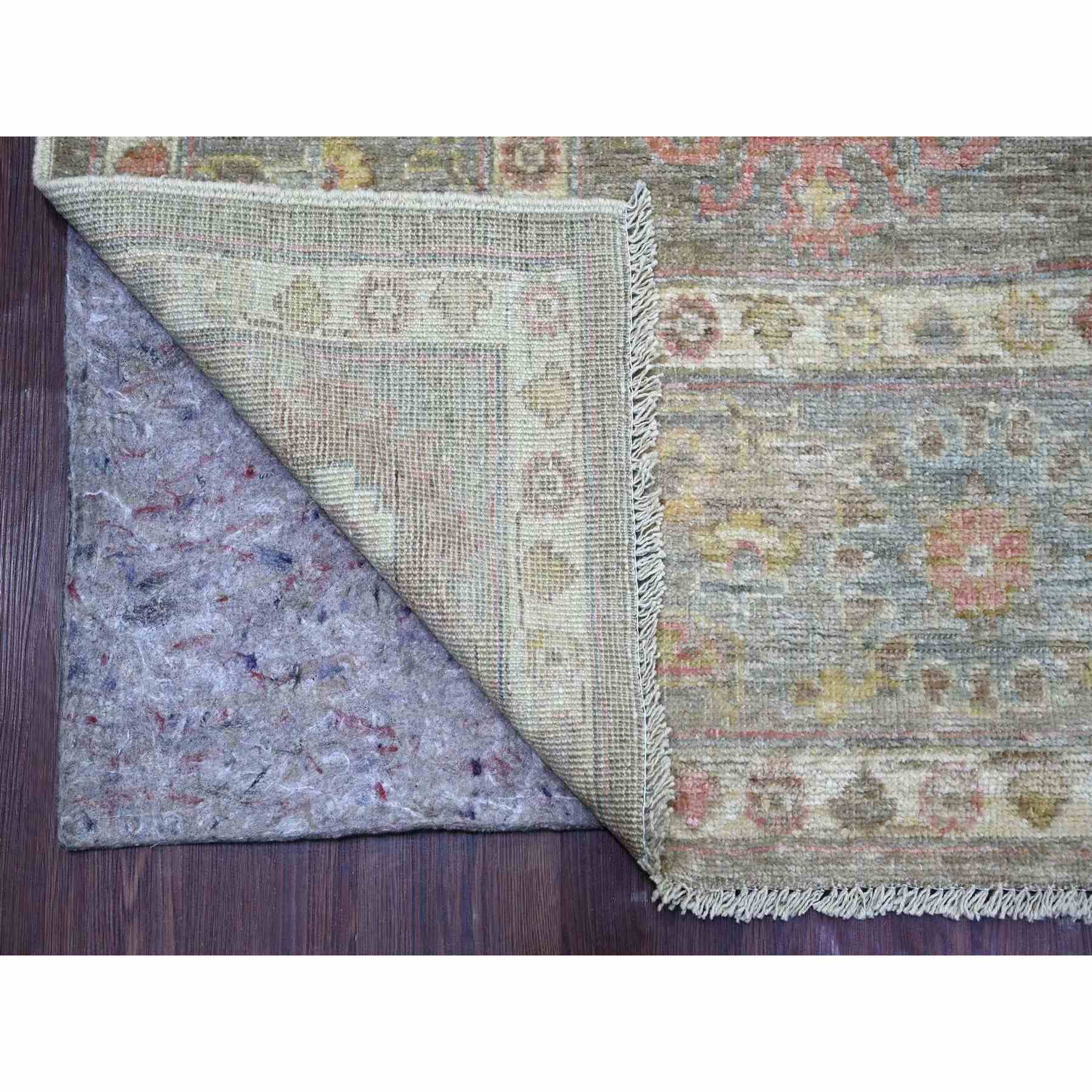 Oushak-And-Peshawar-Hand-Knotted-Rug-113395