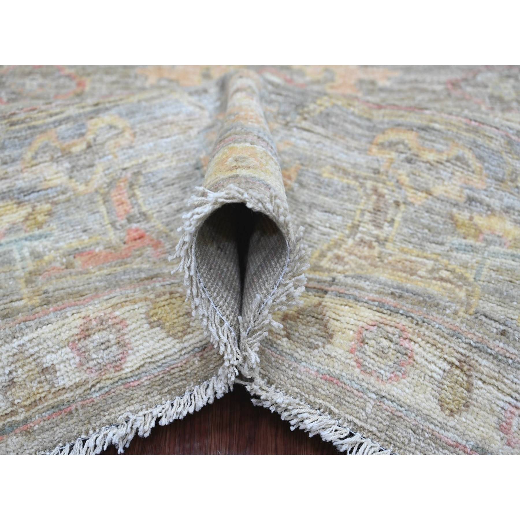 Oushak-And-Peshawar-Hand-Knotted-Rug-113395
