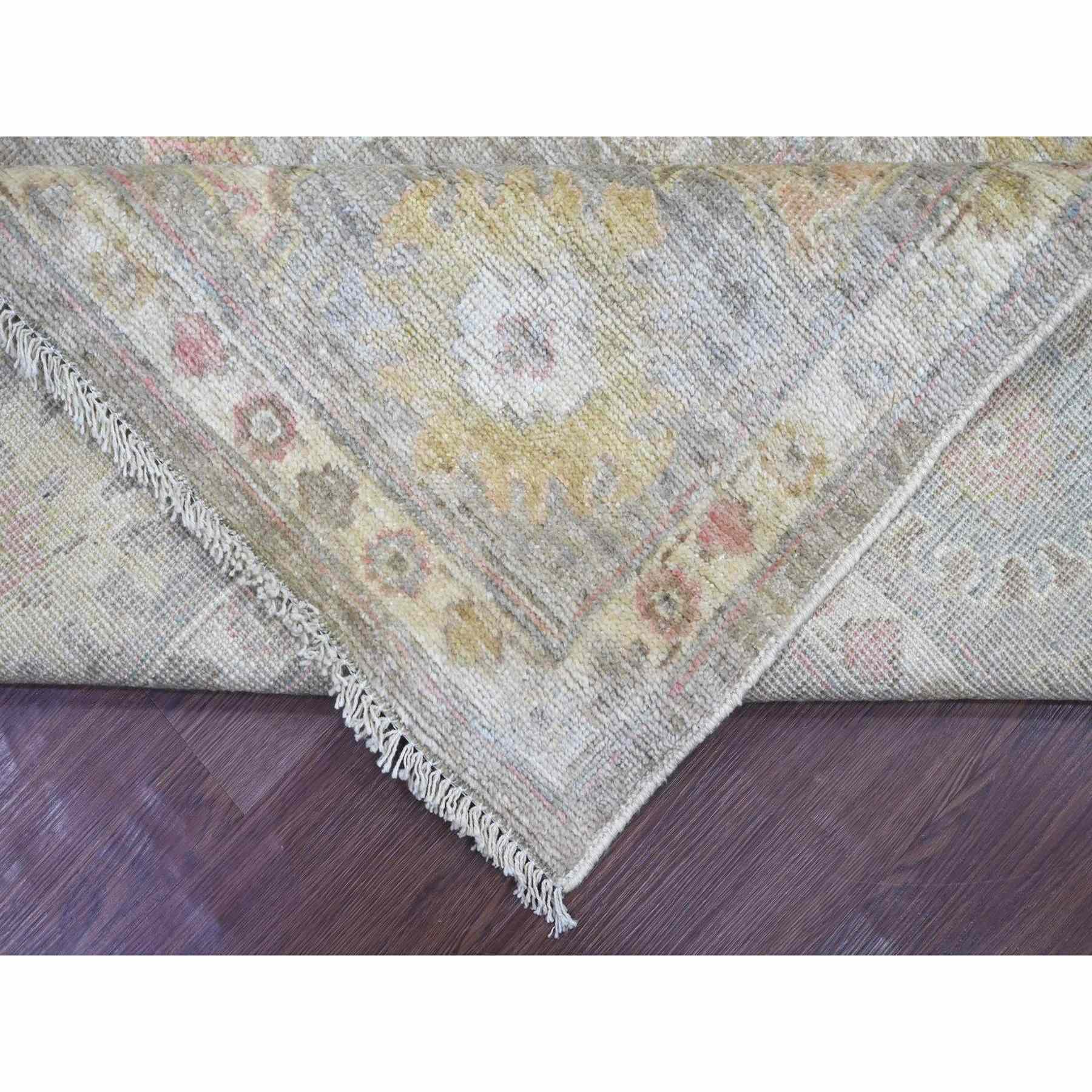Oushak-And-Peshawar-Hand-Knotted-Rug-113395