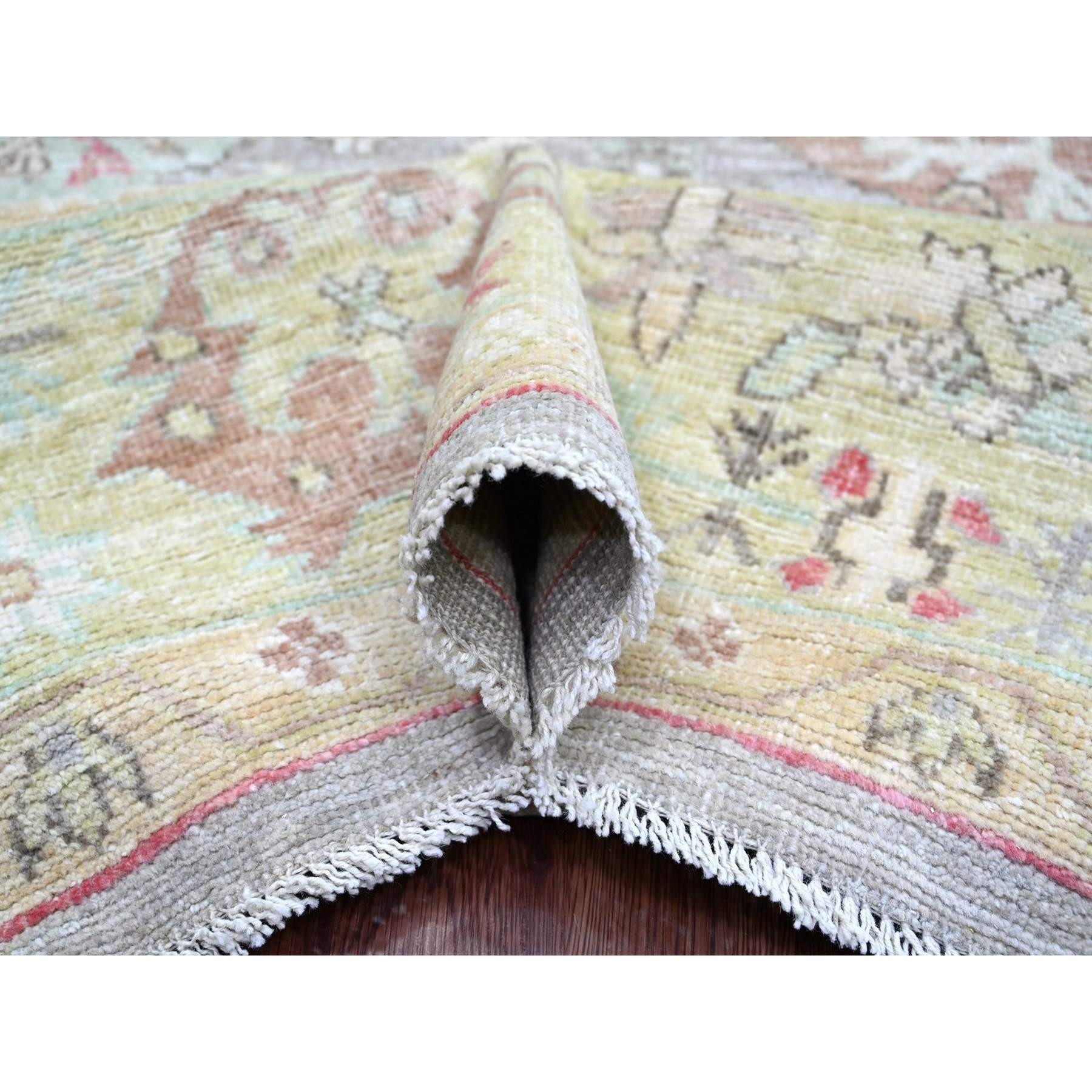 Oushak-And-Peshawar-Hand-Knotted-Rug-113400