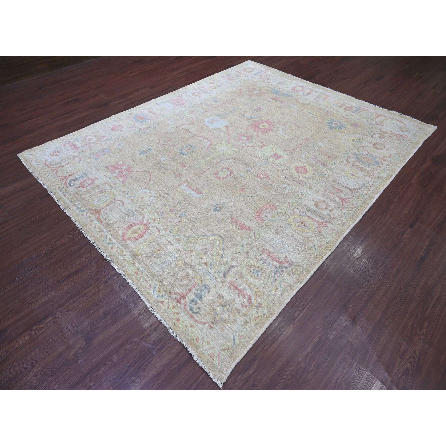 Oushak-And-Peshawar-Hand-Knotted-Rug-113405