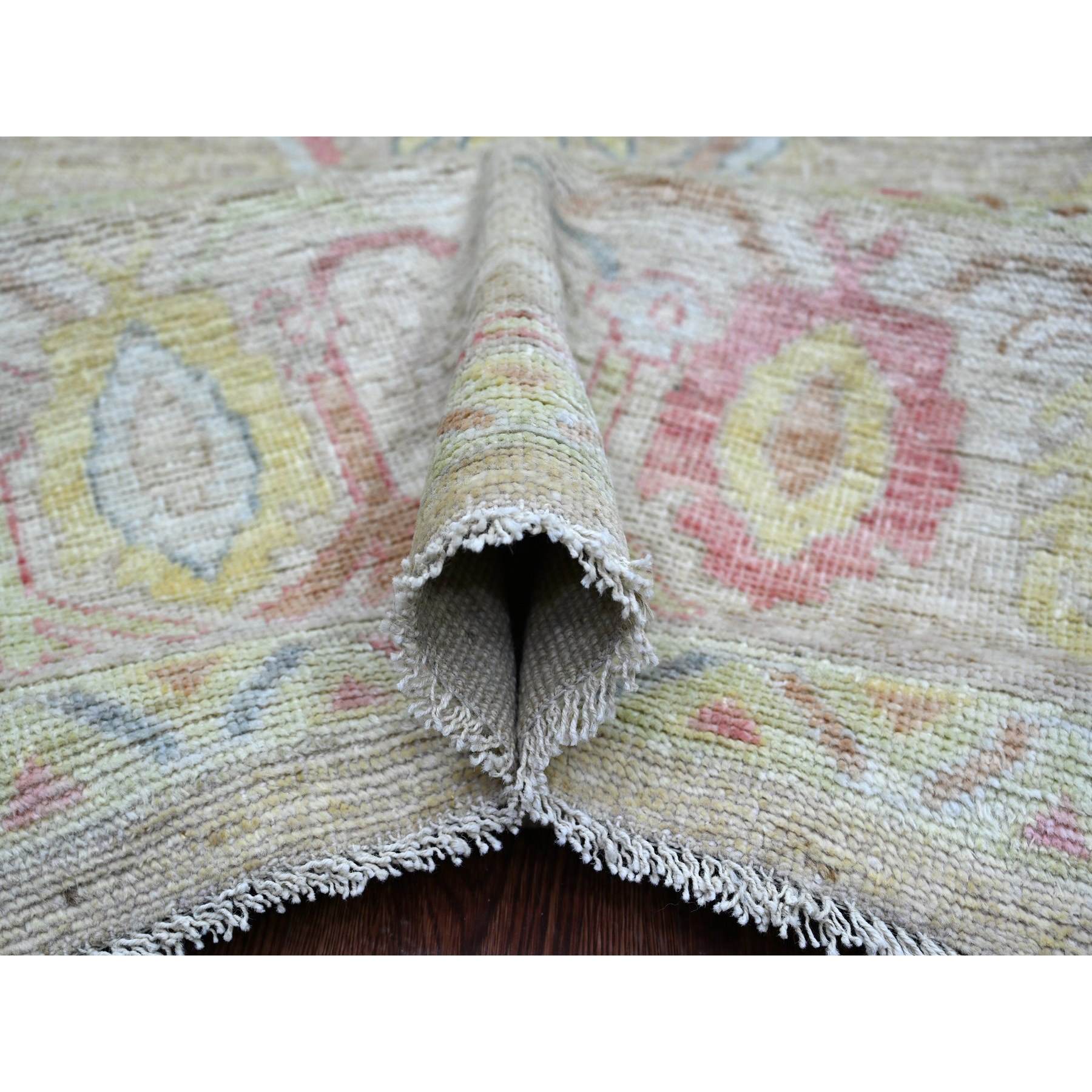 Oushak-And-Peshawar-Hand-Knotted-Rug-113405