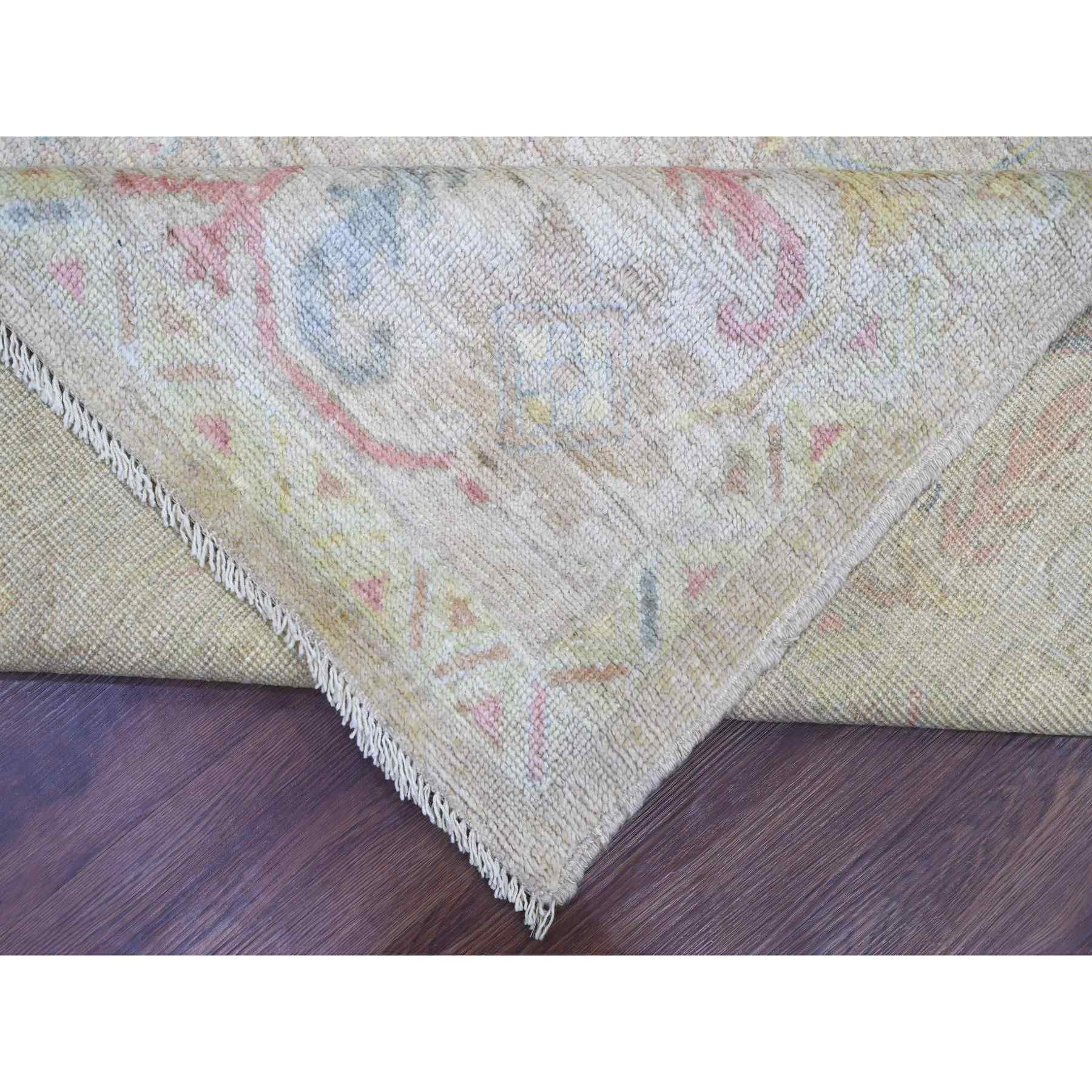 Oushak-And-Peshawar-Hand-Knotted-Rug-113405