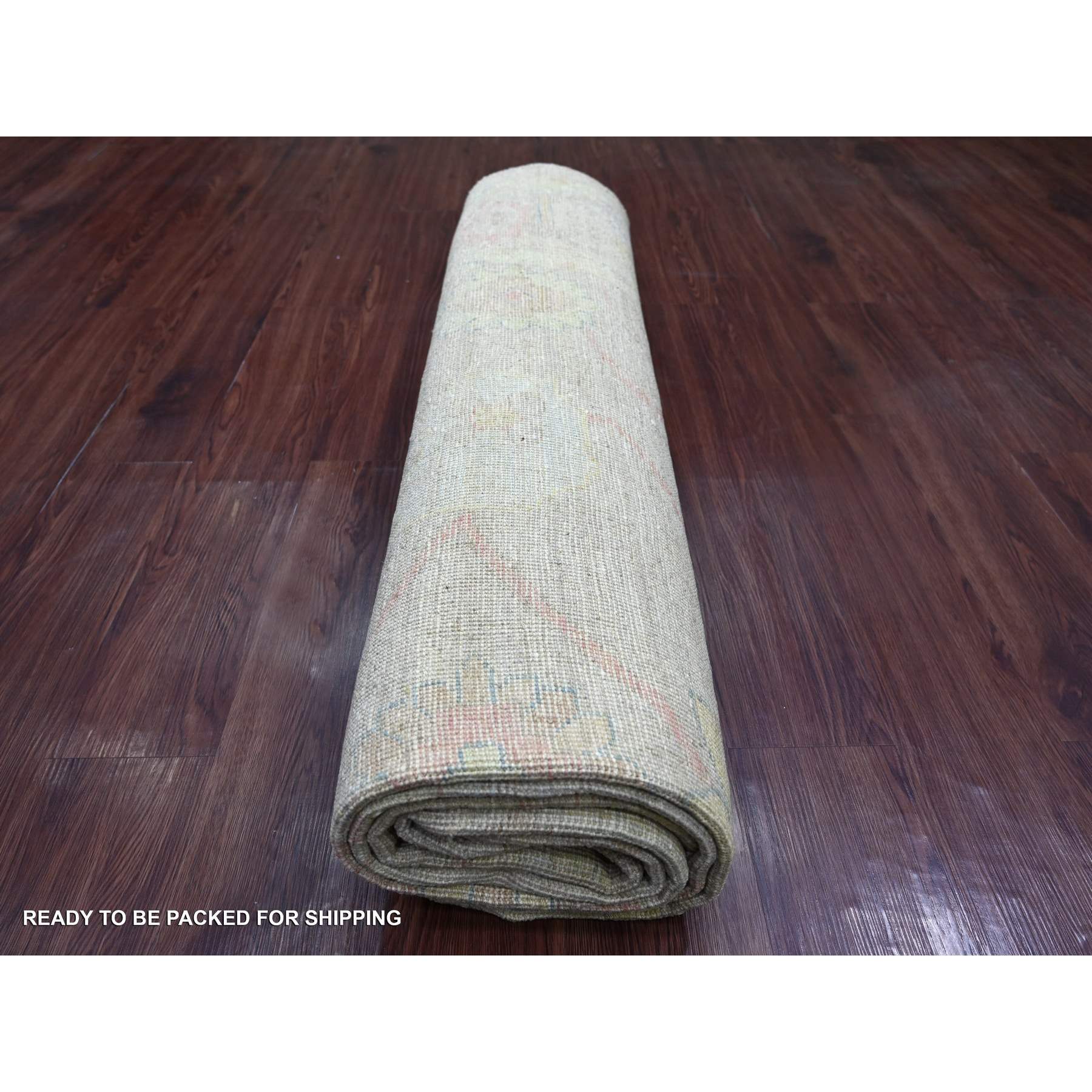 Oushak-And-Peshawar-Hand-Knotted-Rug-113405