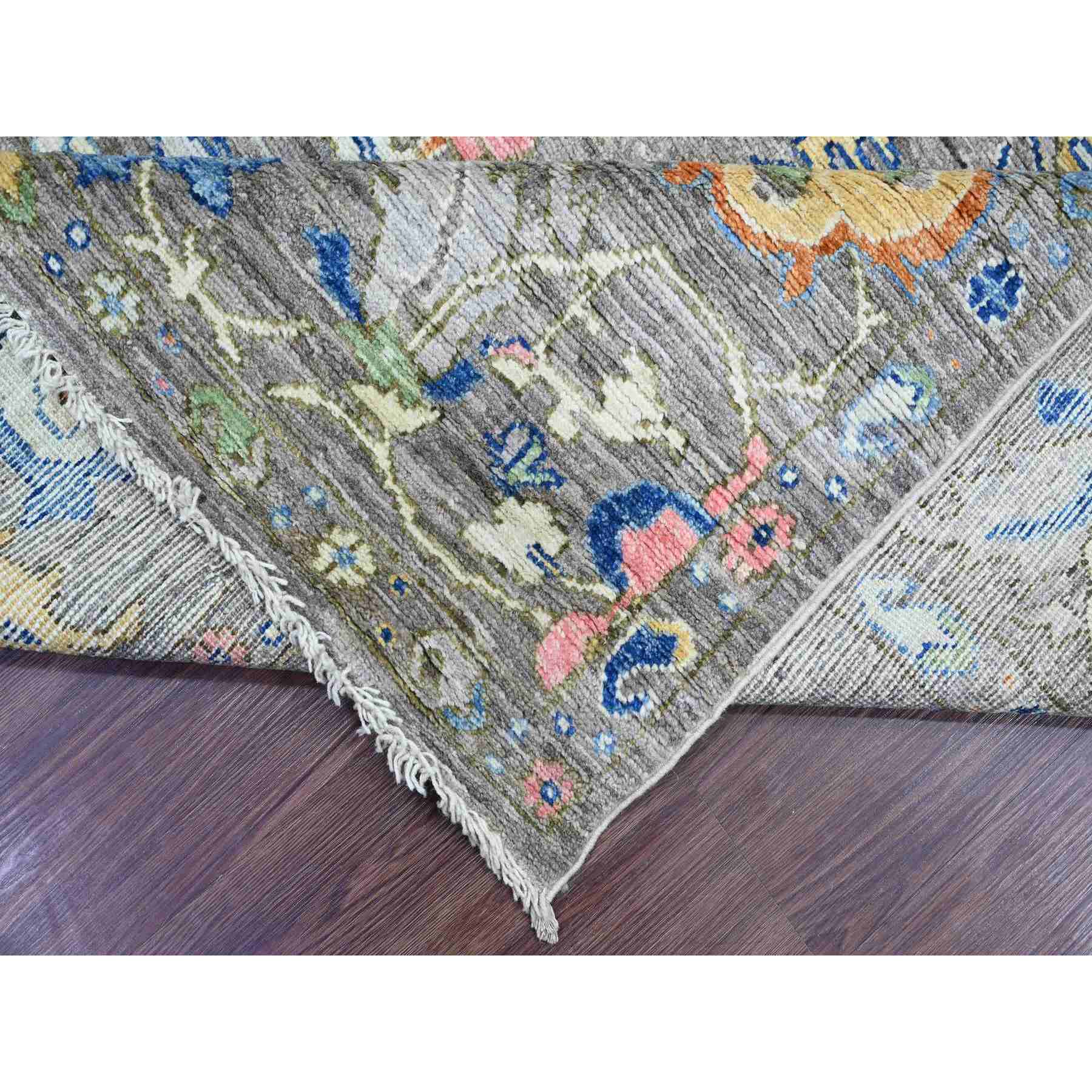 Oushak-And-Peshawar-Hand-Knotted-Rug-113410