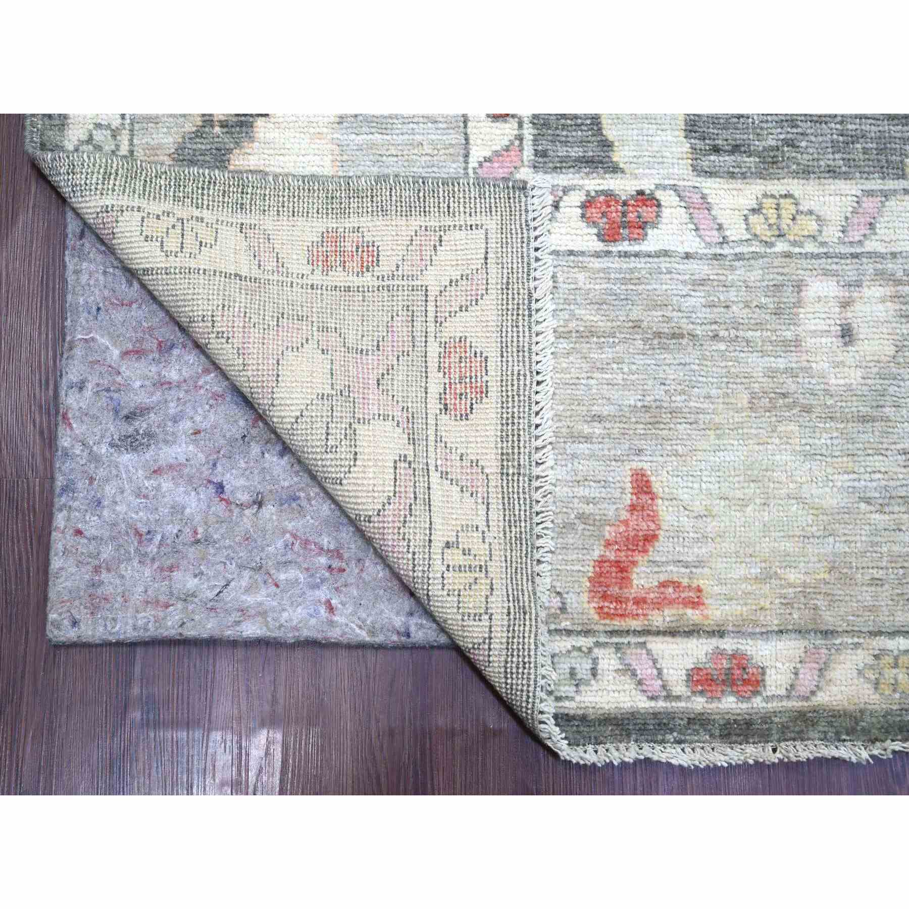 Oushak-And-Peshawar-Hand-Knotted-Rug-113420