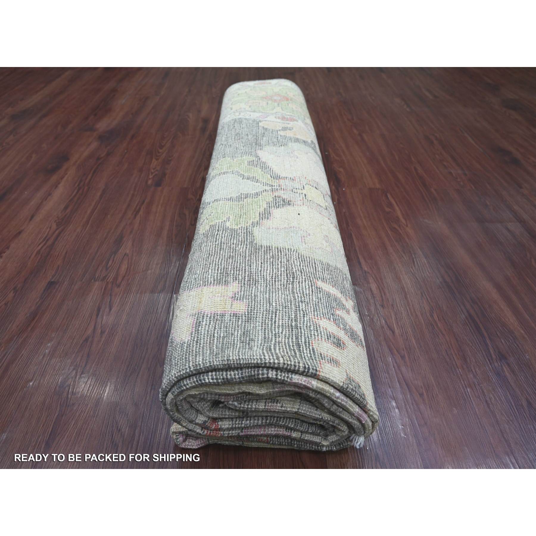 Oushak-And-Peshawar-Hand-Knotted-Rug-113420