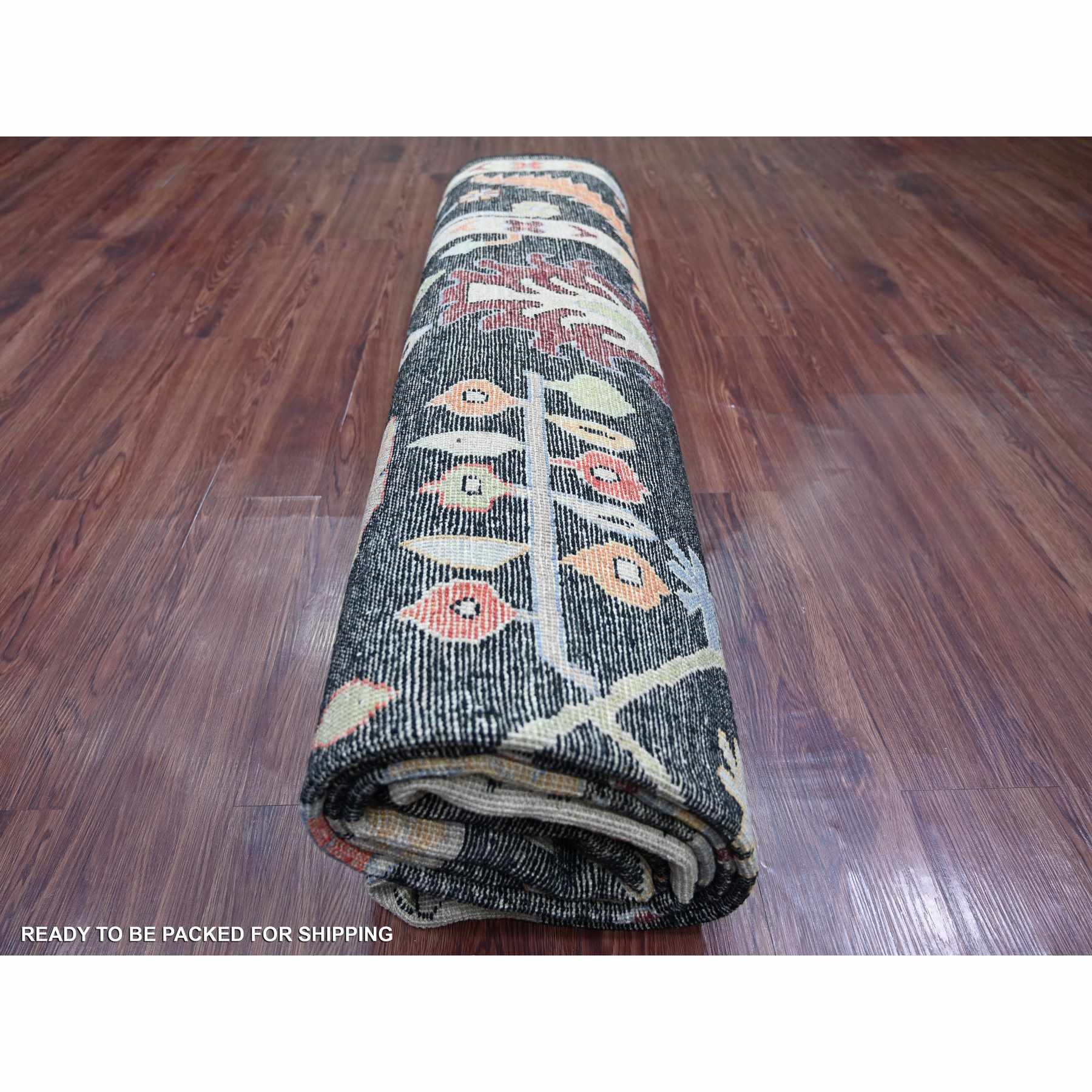 Oushak-And-Peshawar-Hand-Knotted-Rug-113425