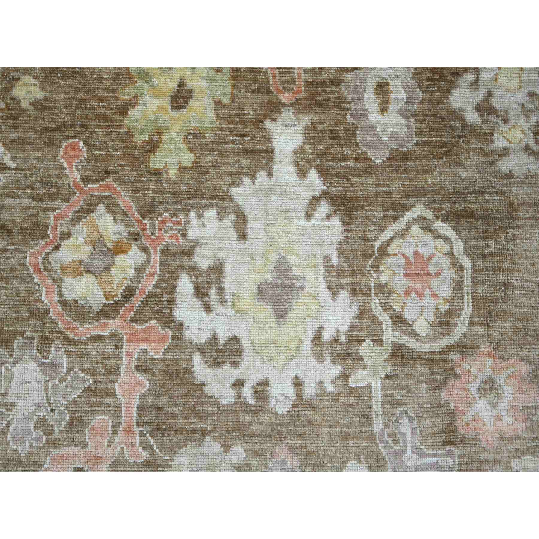 Oushak-And-Peshawar-Hand-Knotted-Rug-113430