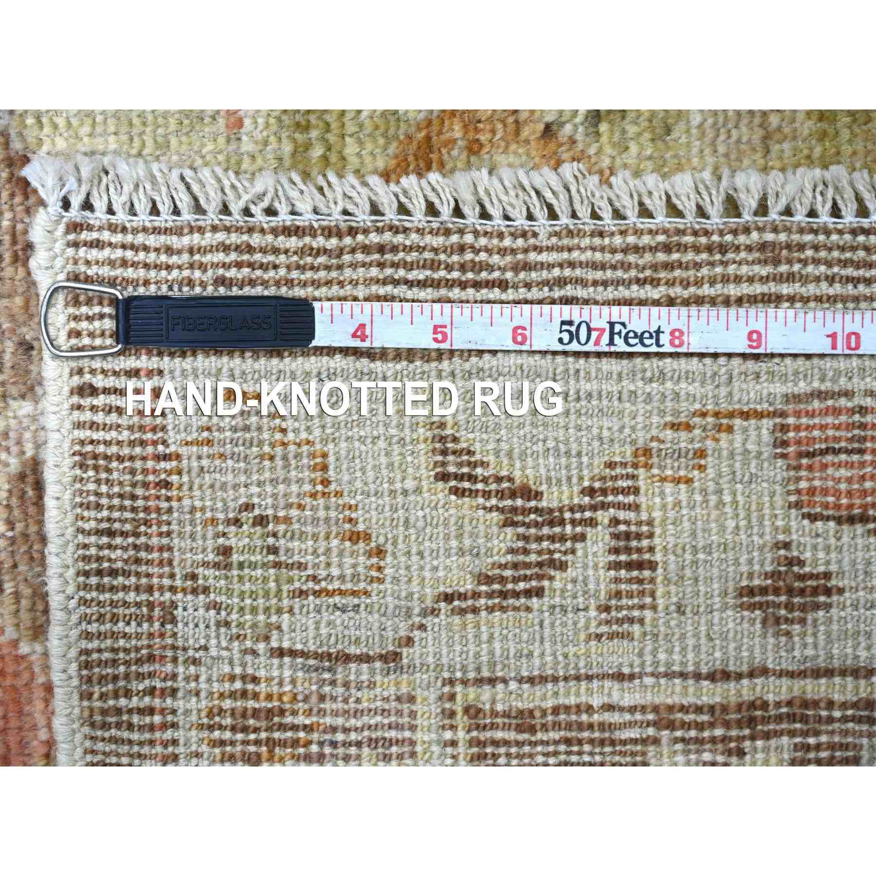 Oushak-And-Peshawar-Hand-Knotted-Rug-113430