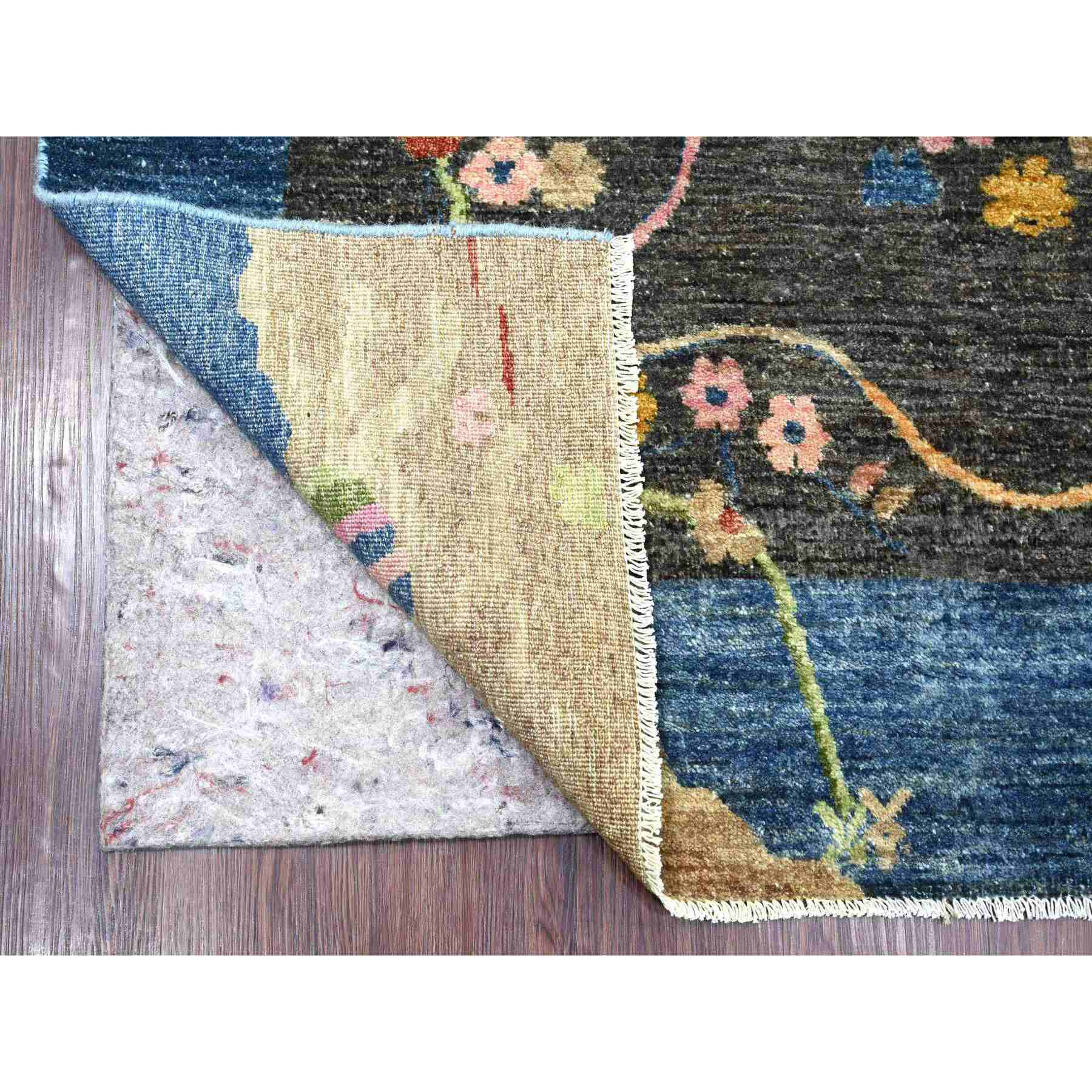 Oushak-And-Peshawar-Hand-Knotted-Rug-113445