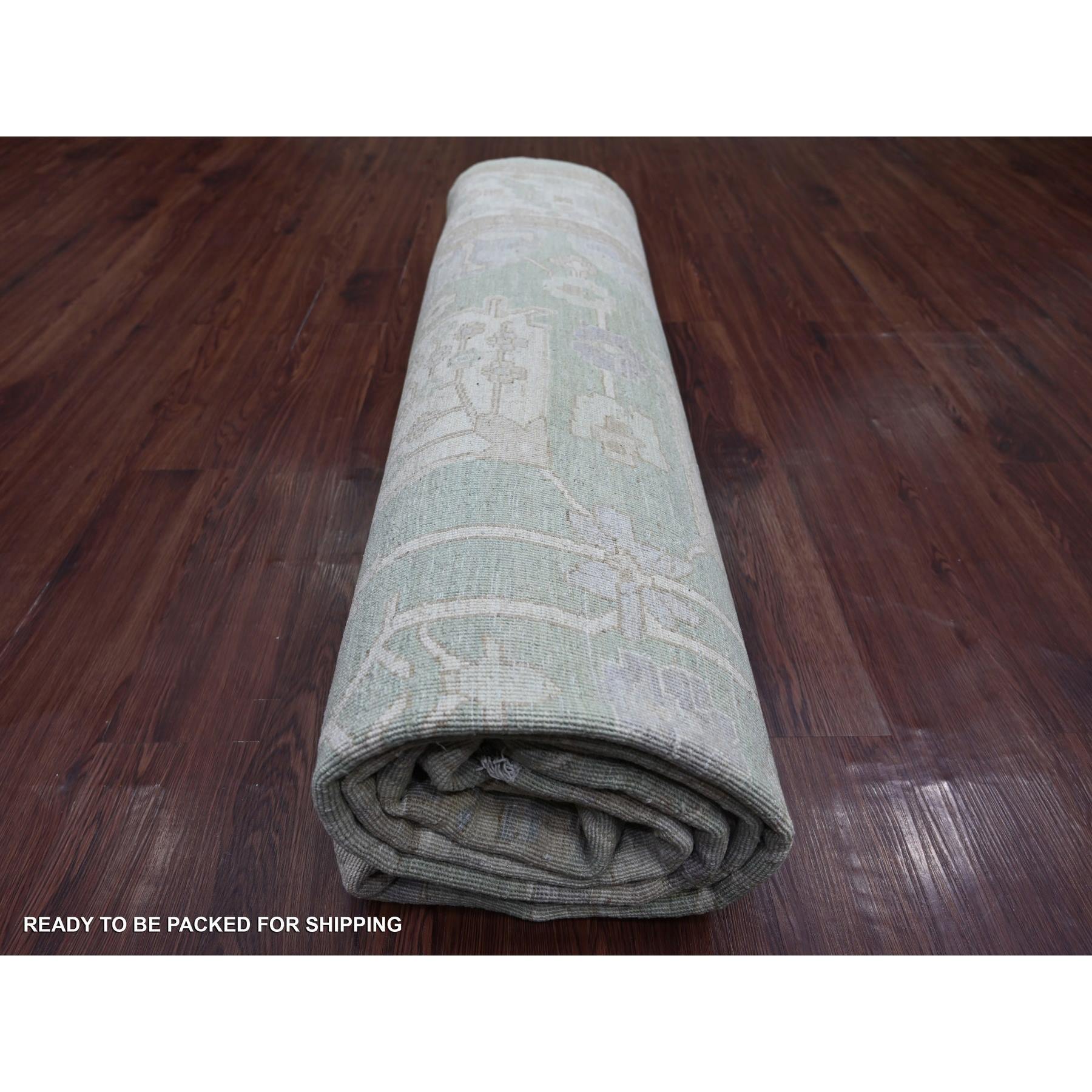 Oushak-And-Peshawar-Hand-Knotted-Rug-113455