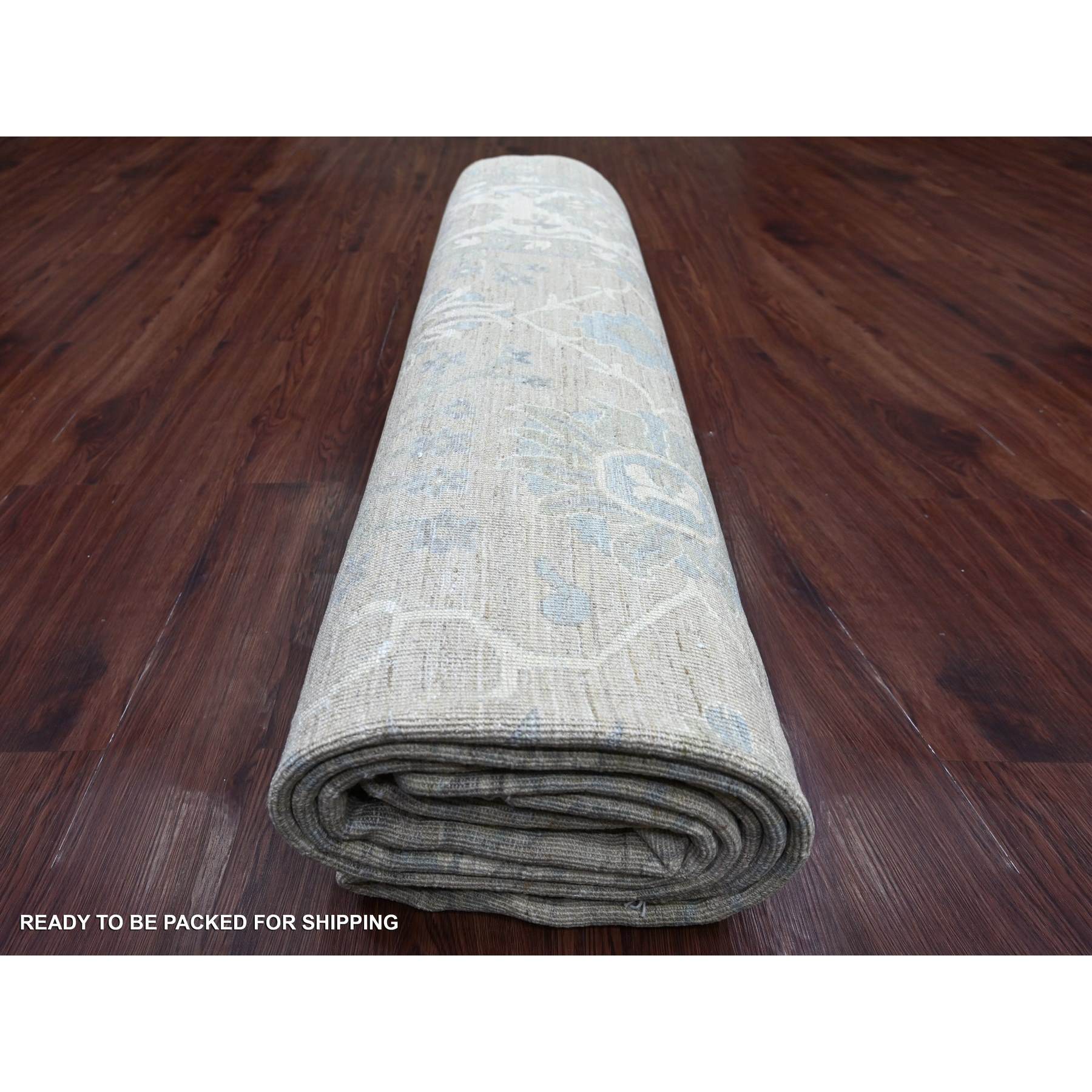 Oushak-And-Peshawar-Hand-Knotted-Rug-113460