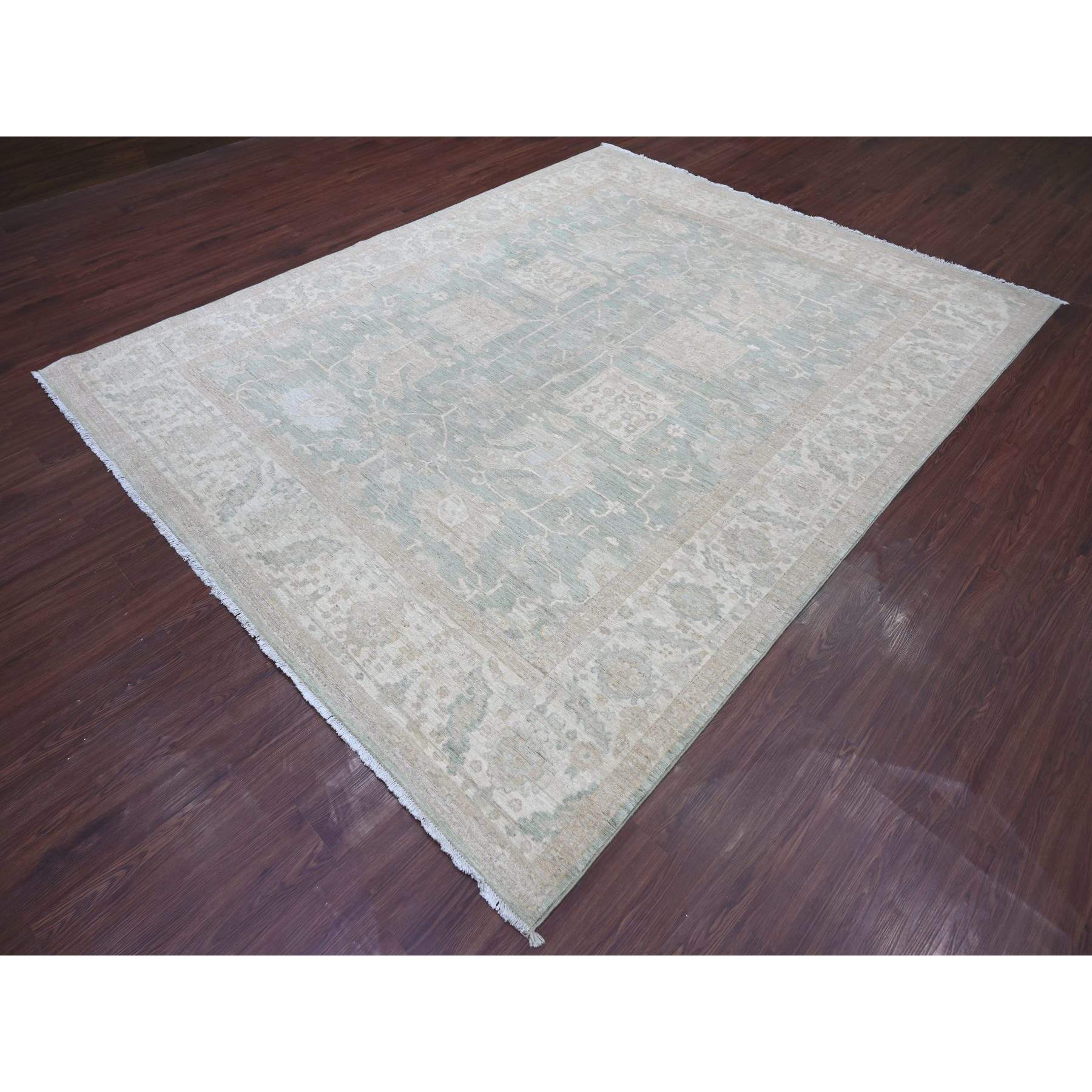 Oushak-And-Peshawar-Hand-Knotted-Rug-113465