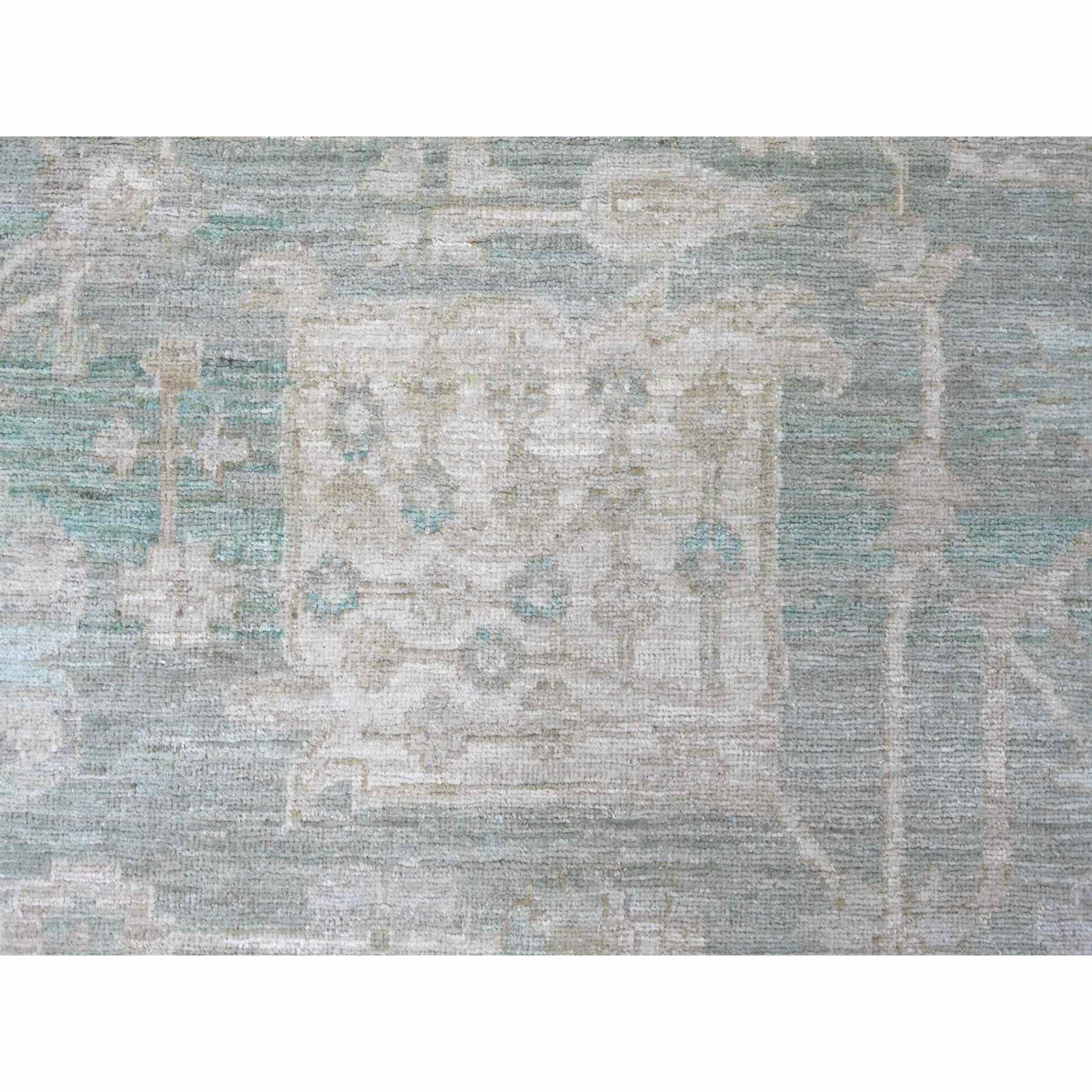 Oushak-And-Peshawar-Hand-Knotted-Rug-113465
