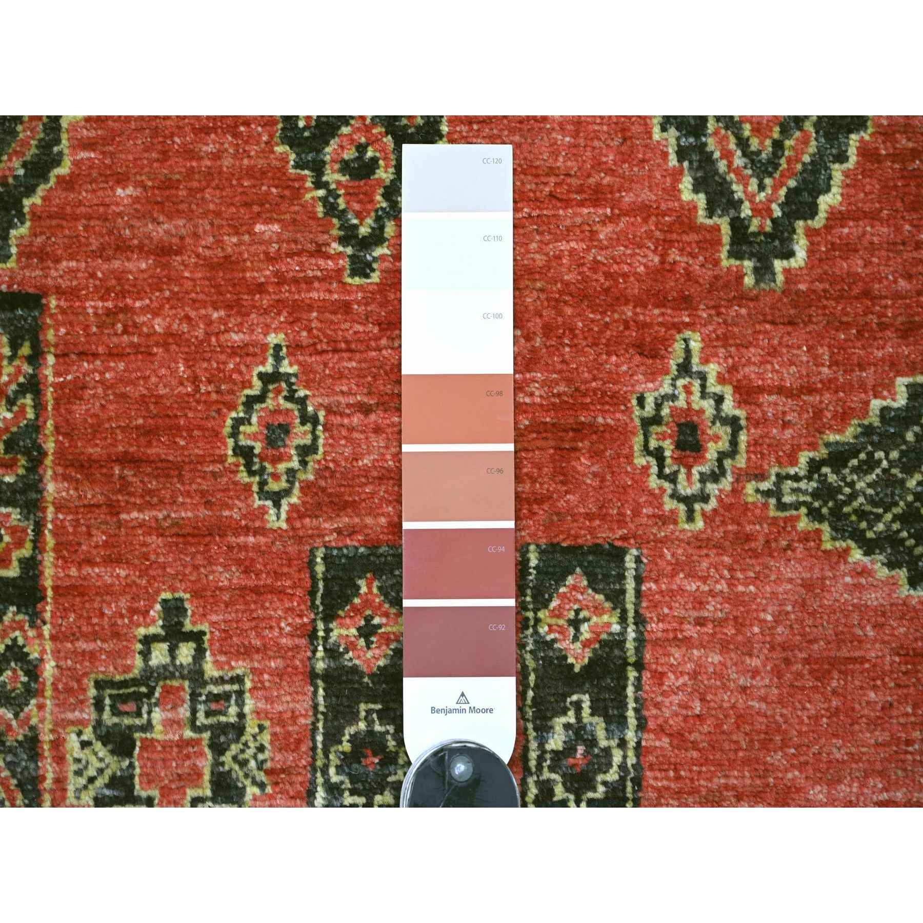 Oushak-And-Peshawar-Hand-Knotted-Rug-113485