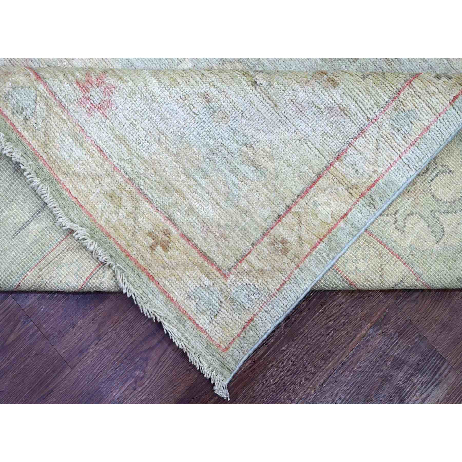 Oushak-And-Peshawar-Hand-Knotted-Rug-113505