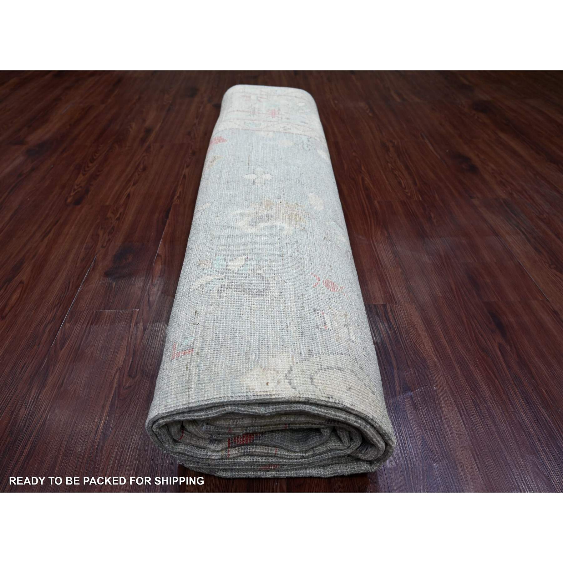 Oushak-And-Peshawar-Hand-Knotted-Rug-113505