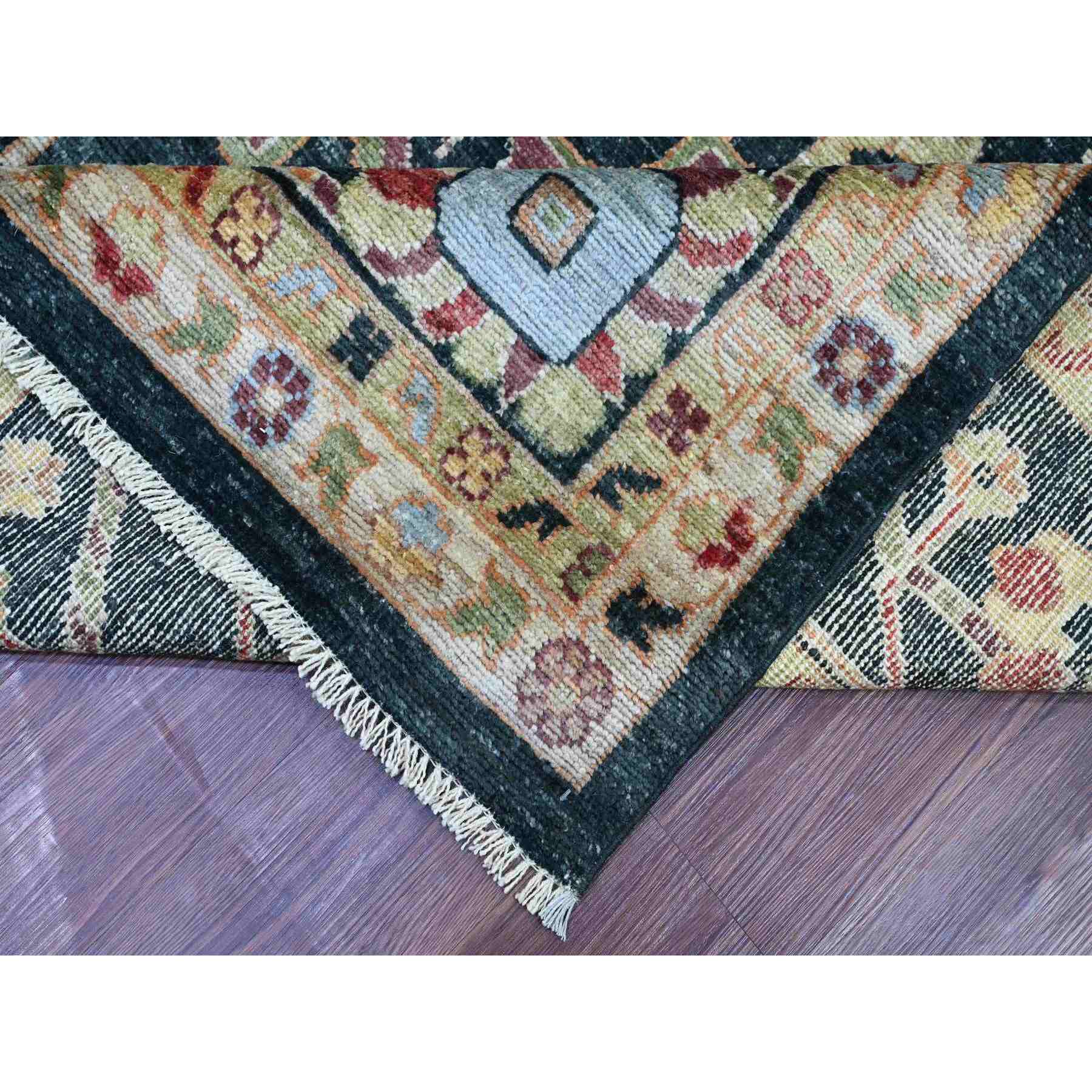 Oushak-And-Peshawar-Hand-Knotted-Rug-113510