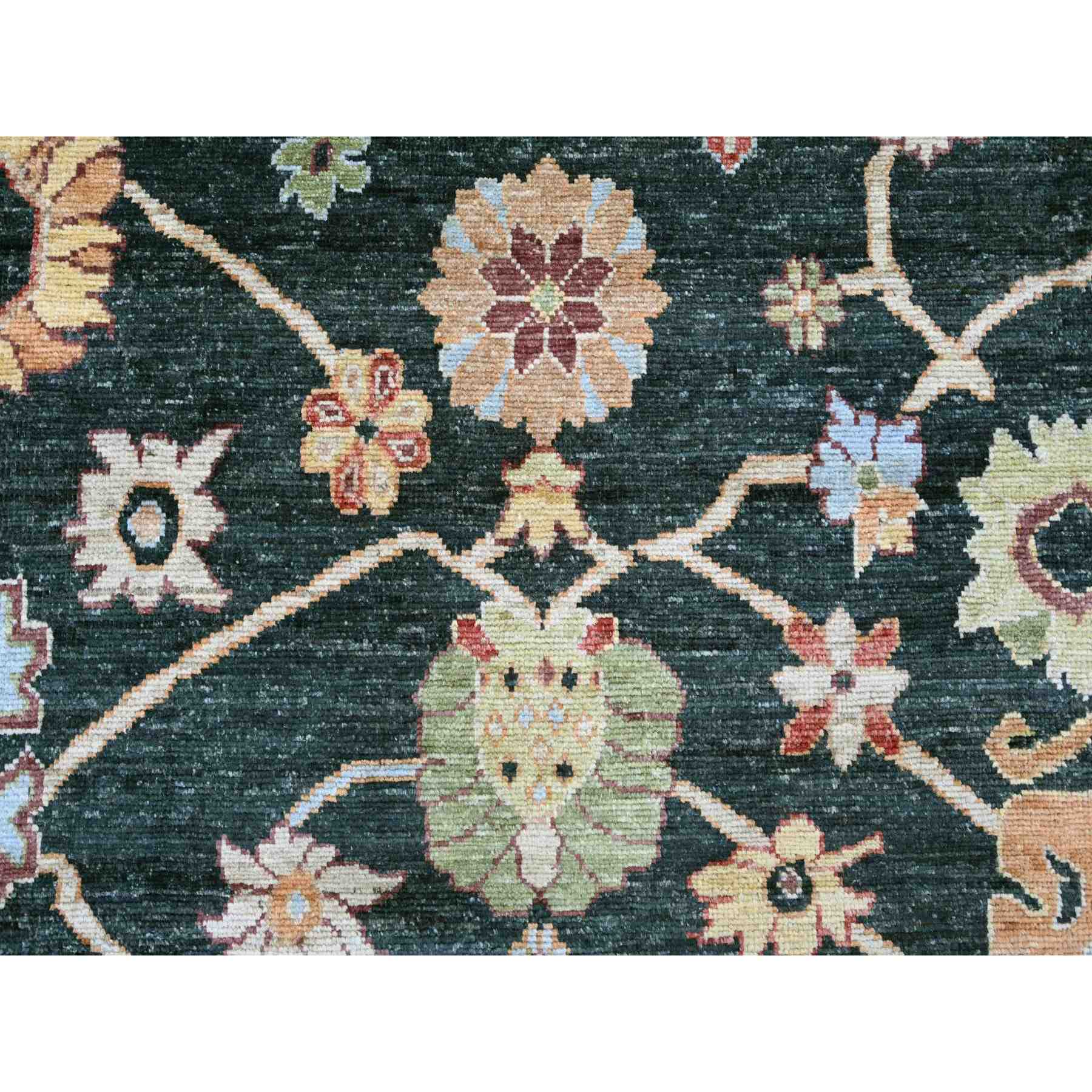 Oushak-And-Peshawar-Hand-Knotted-Rug-113510