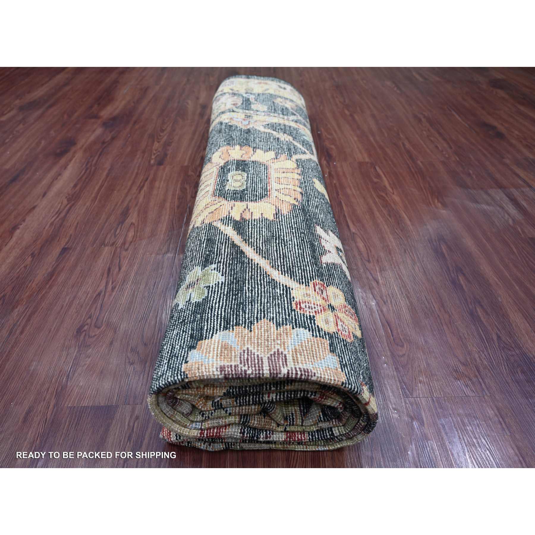 Oushak-And-Peshawar-Hand-Knotted-Rug-113510