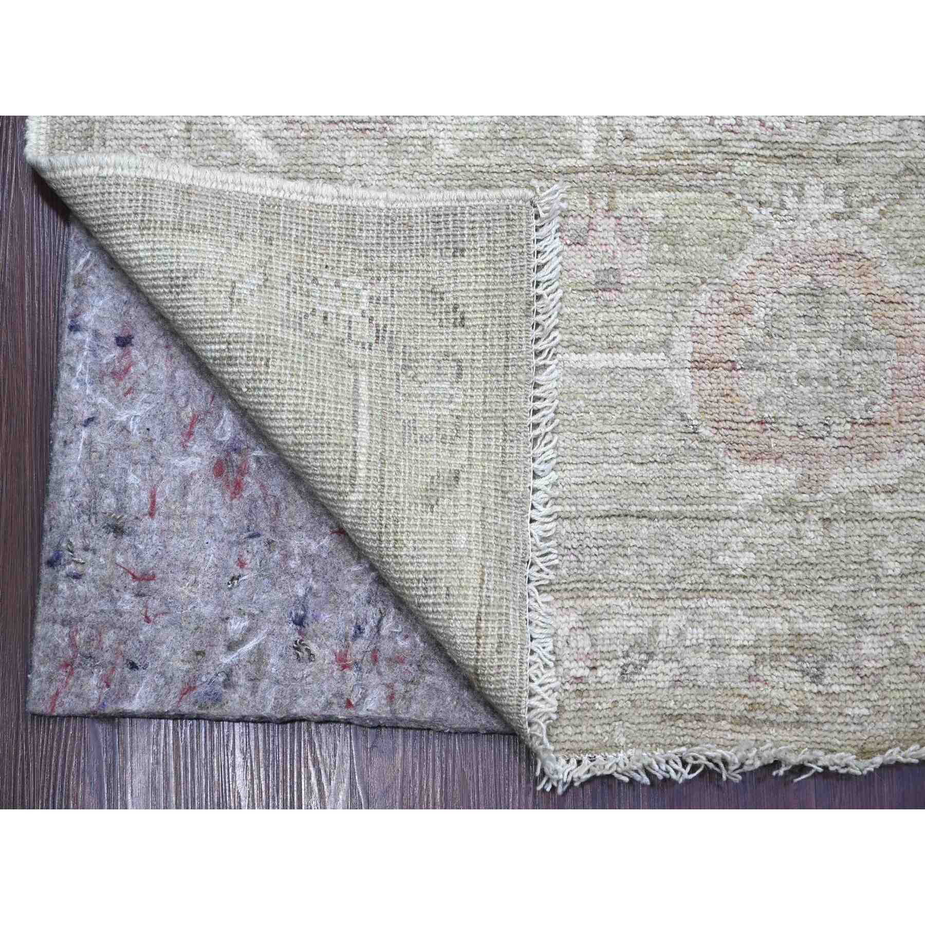 Oushak-And-Peshawar-Hand-Knotted-Rug-113515