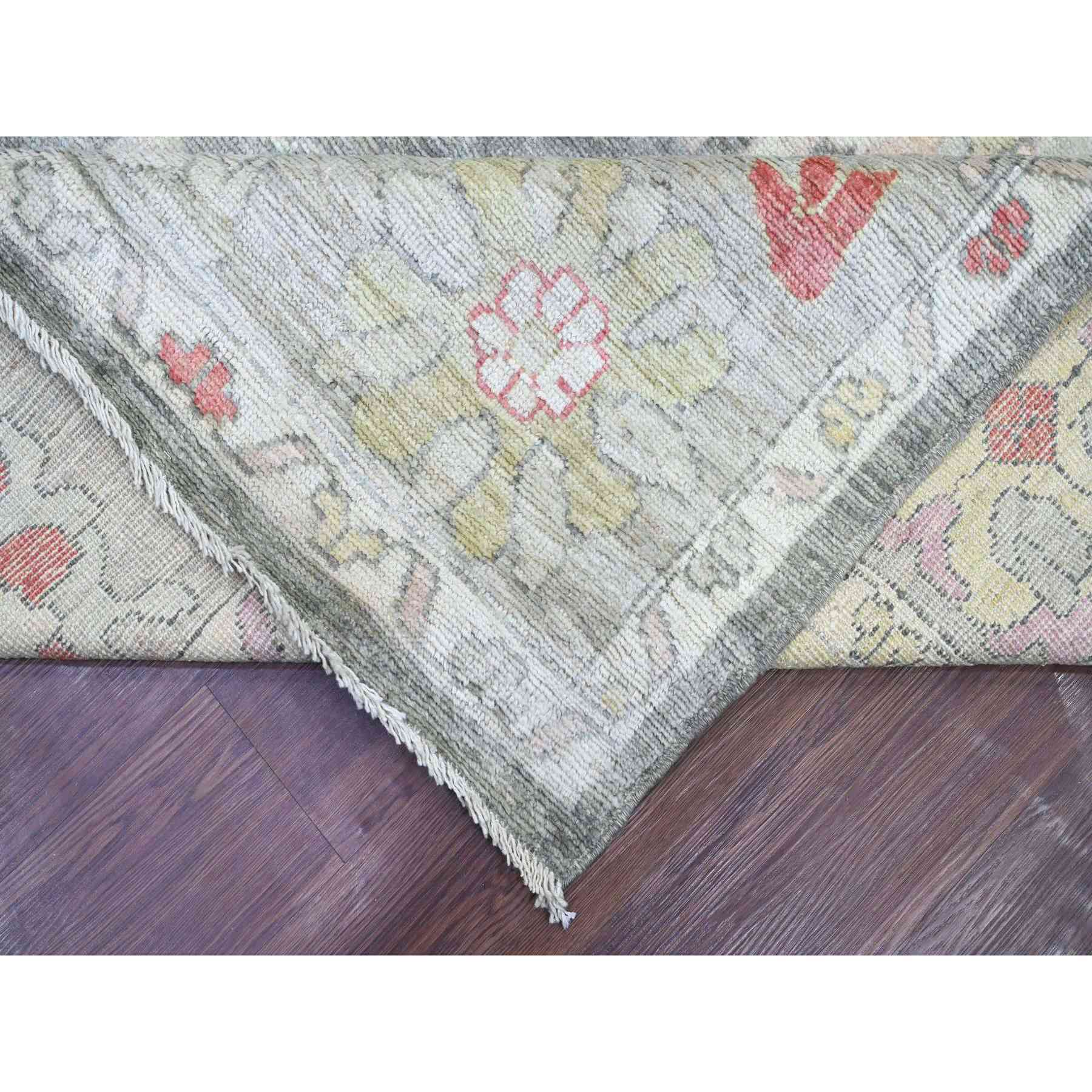 Oushak-And-Peshawar-Hand-Knotted-Rug-113520