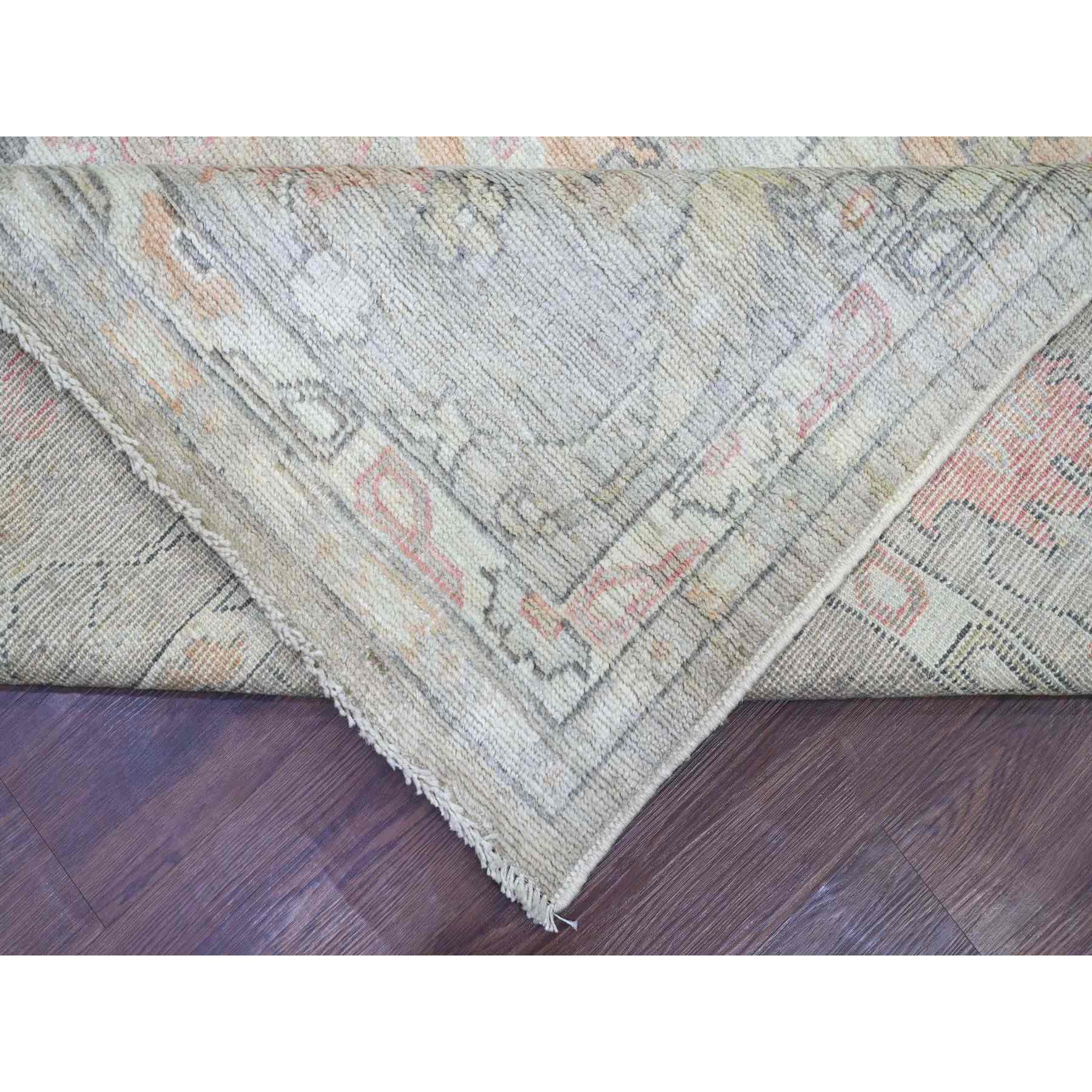 Oushak-And-Peshawar-Hand-Knotted-Rug-113525