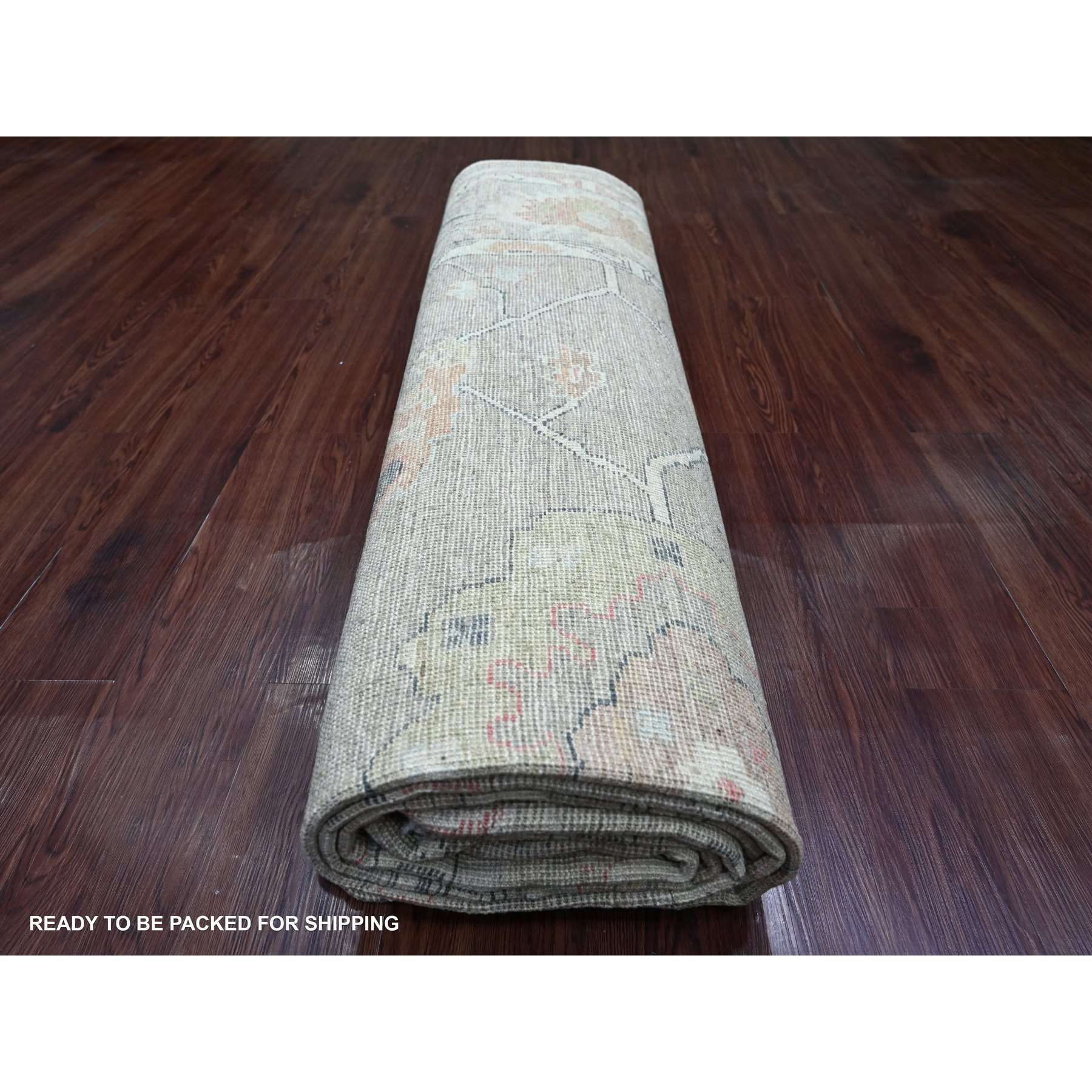 Oushak-And-Peshawar-Hand-Knotted-Rug-113525