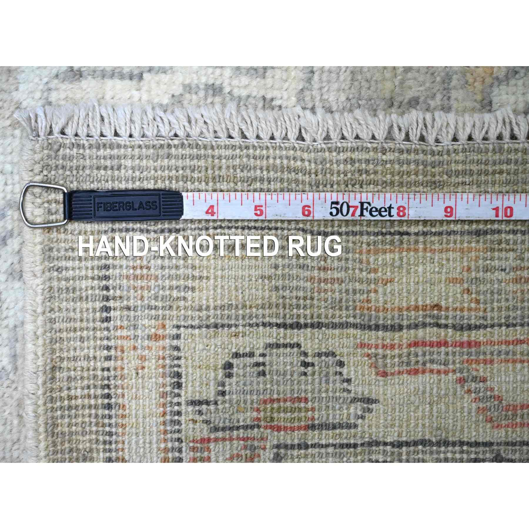 Oushak-And-Peshawar-Hand-Knotted-Rug-113525