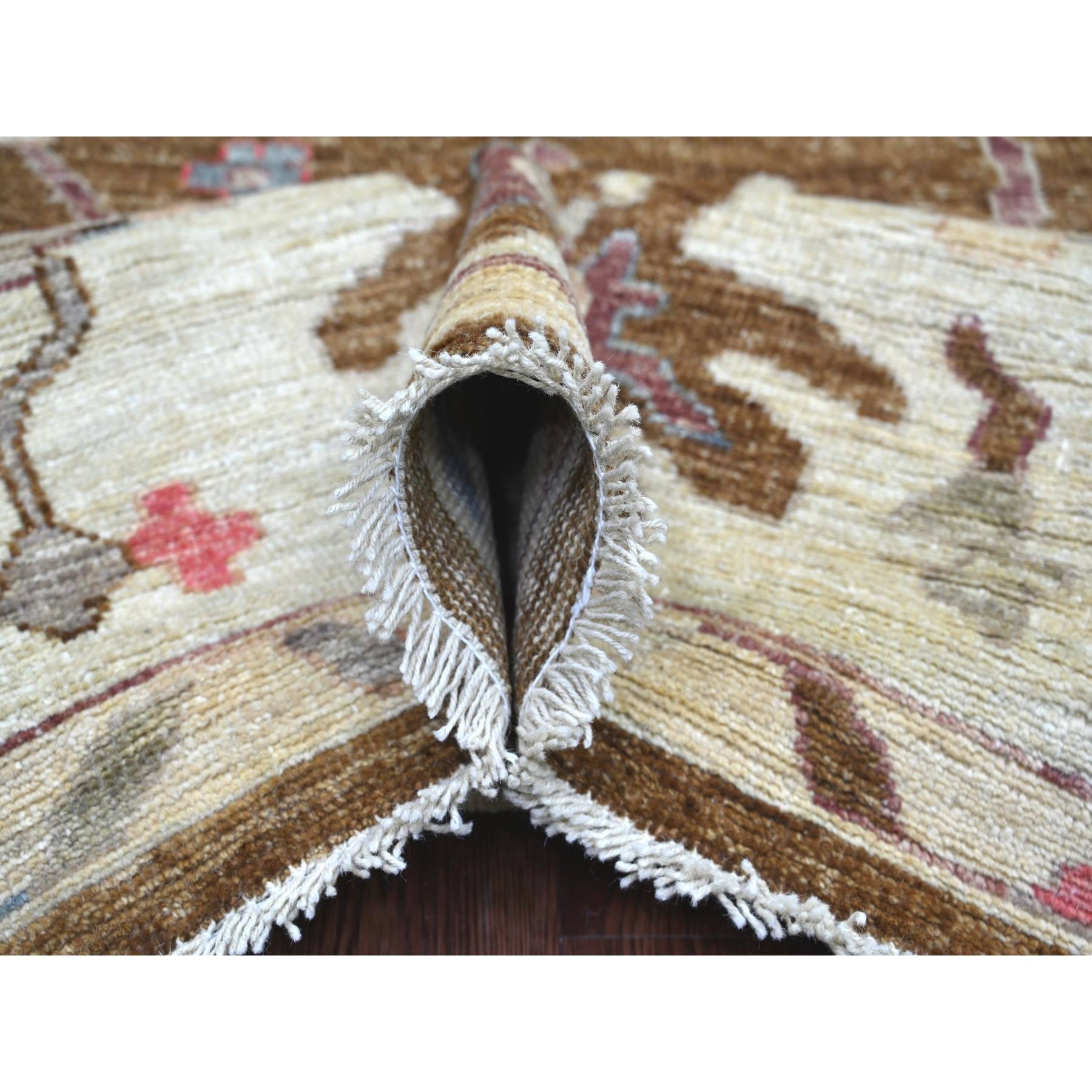 Oushak-And-Peshawar-Hand-Knotted-Rug-113530