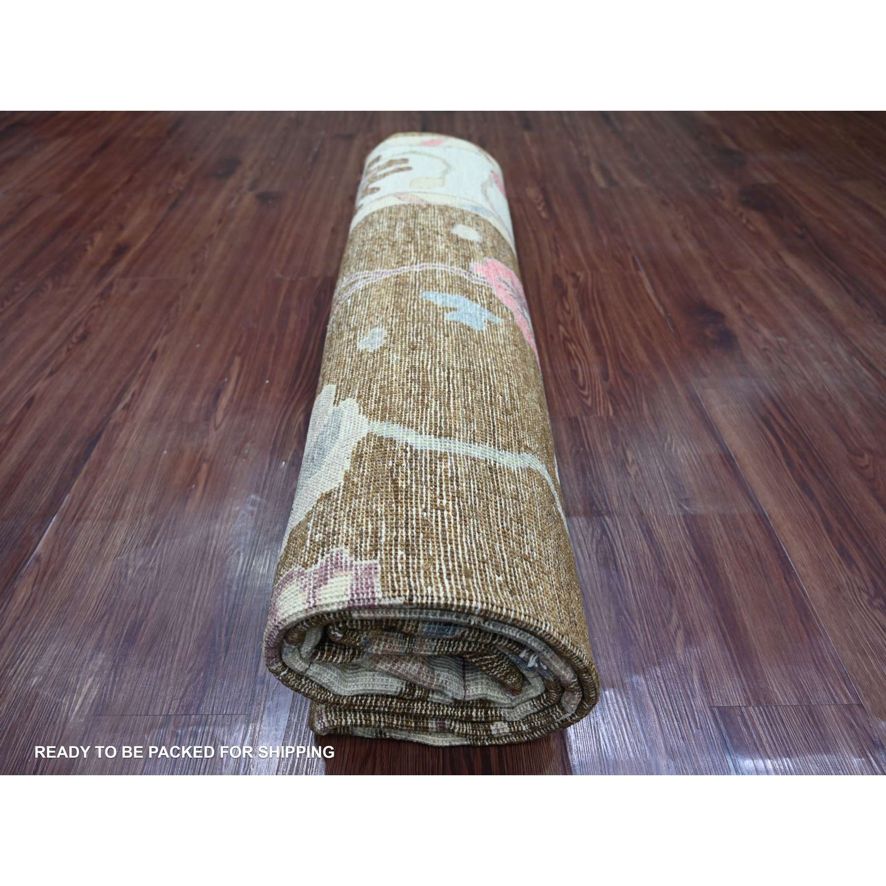 Oushak-And-Peshawar-Hand-Knotted-Rug-113530