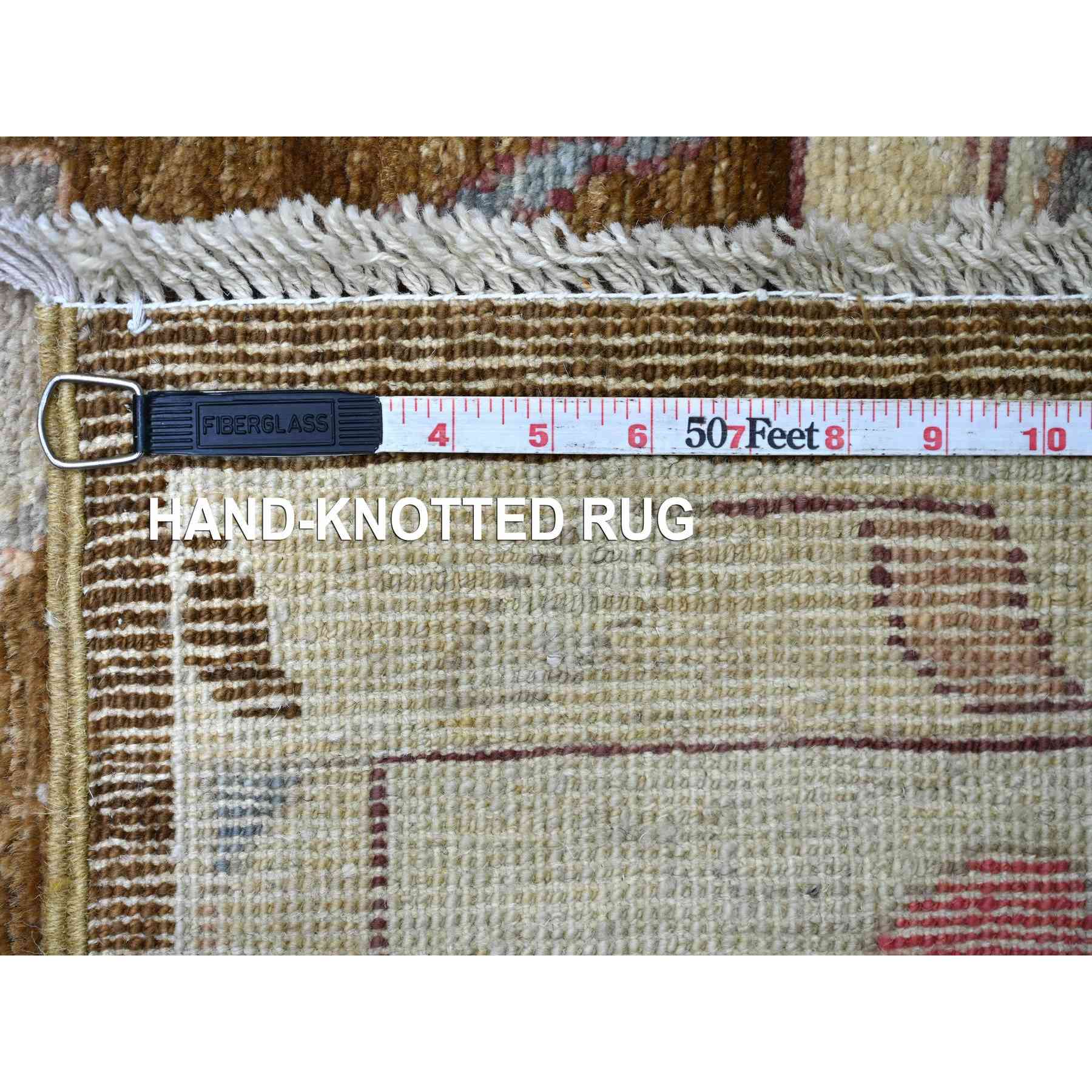 Oushak-And-Peshawar-Hand-Knotted-Rug-113530