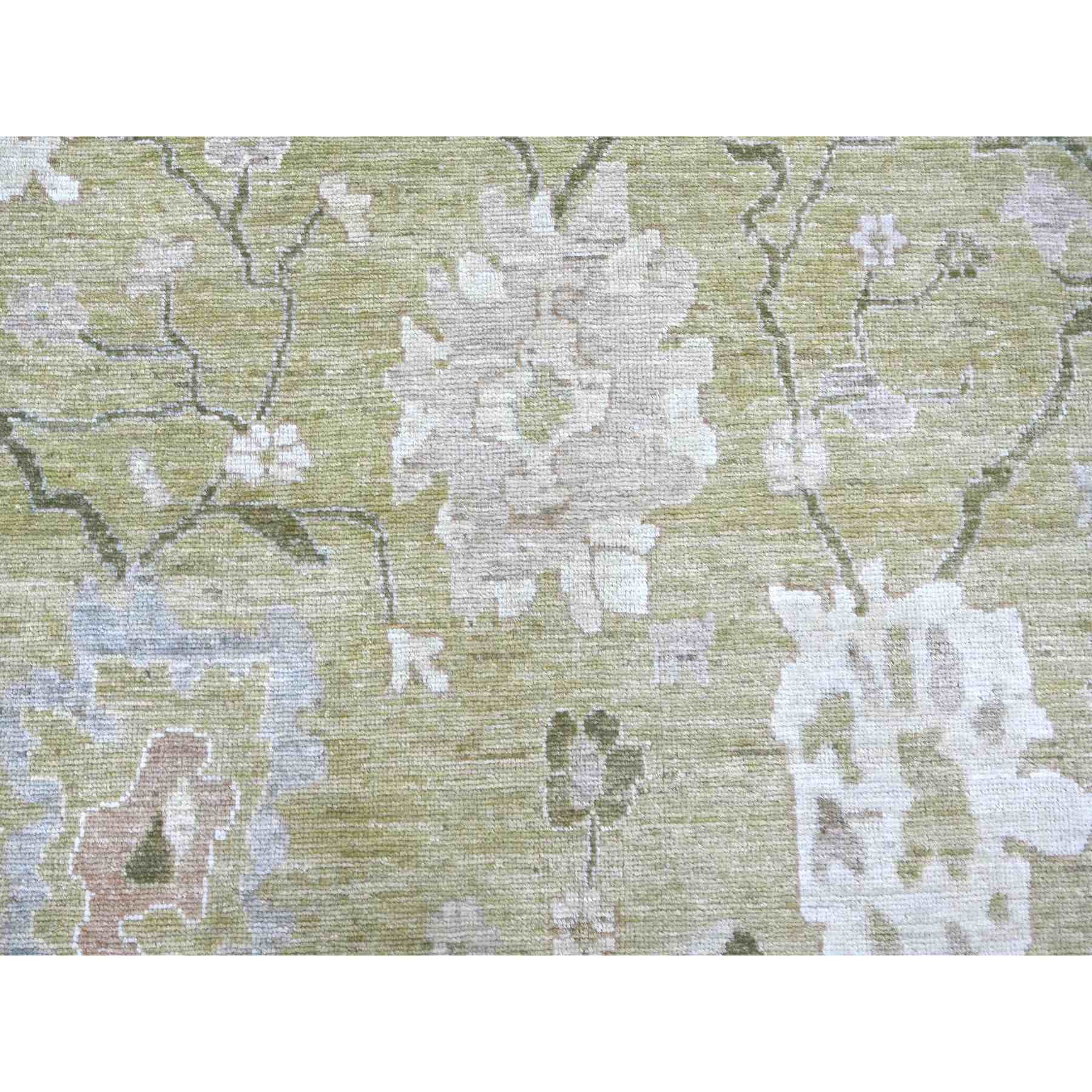 Oushak-And-Peshawar-Hand-Knotted-Rug-113535