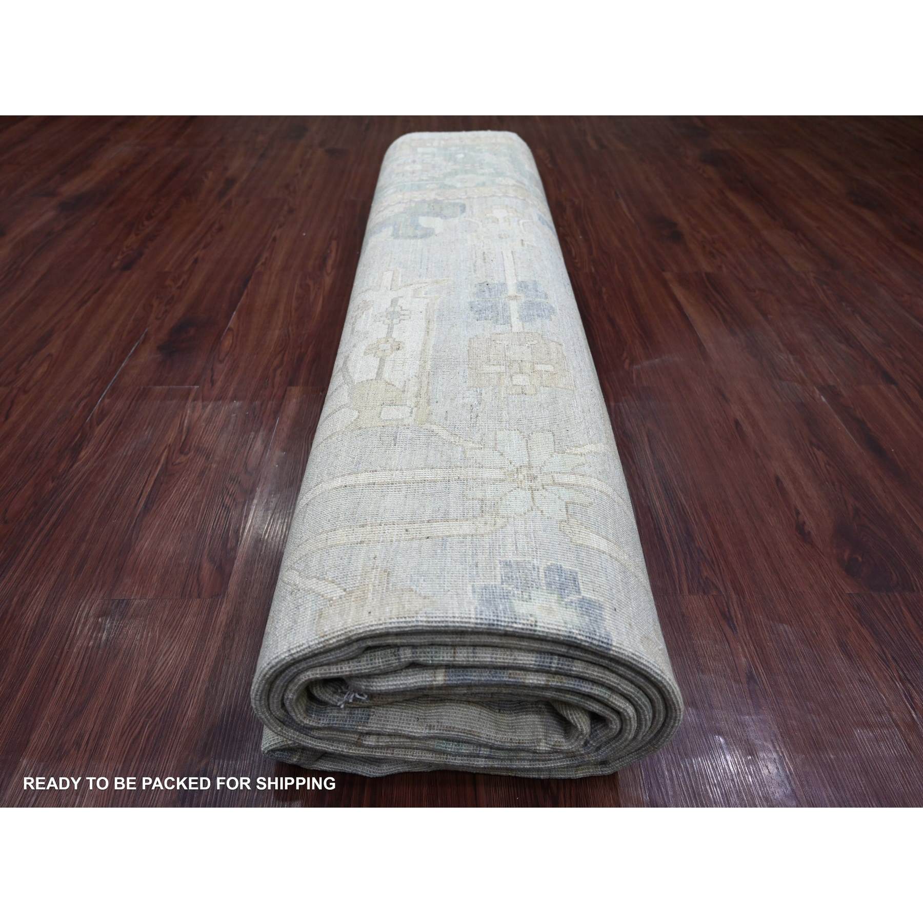 Oushak-And-Peshawar-Hand-Knotted-Rug-113565