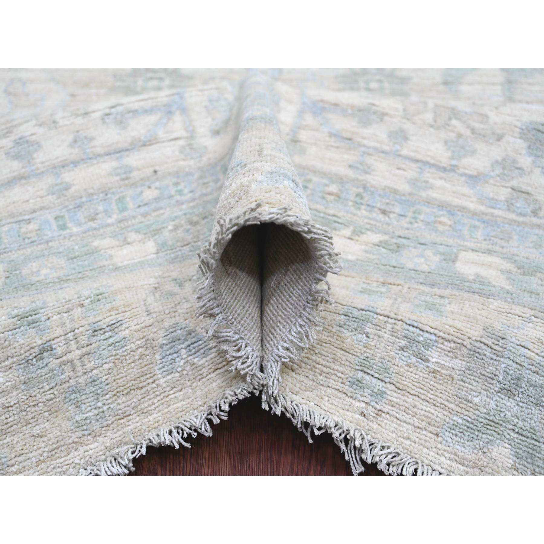 Oushak-And-Peshawar-Hand-Knotted-Rug-113570