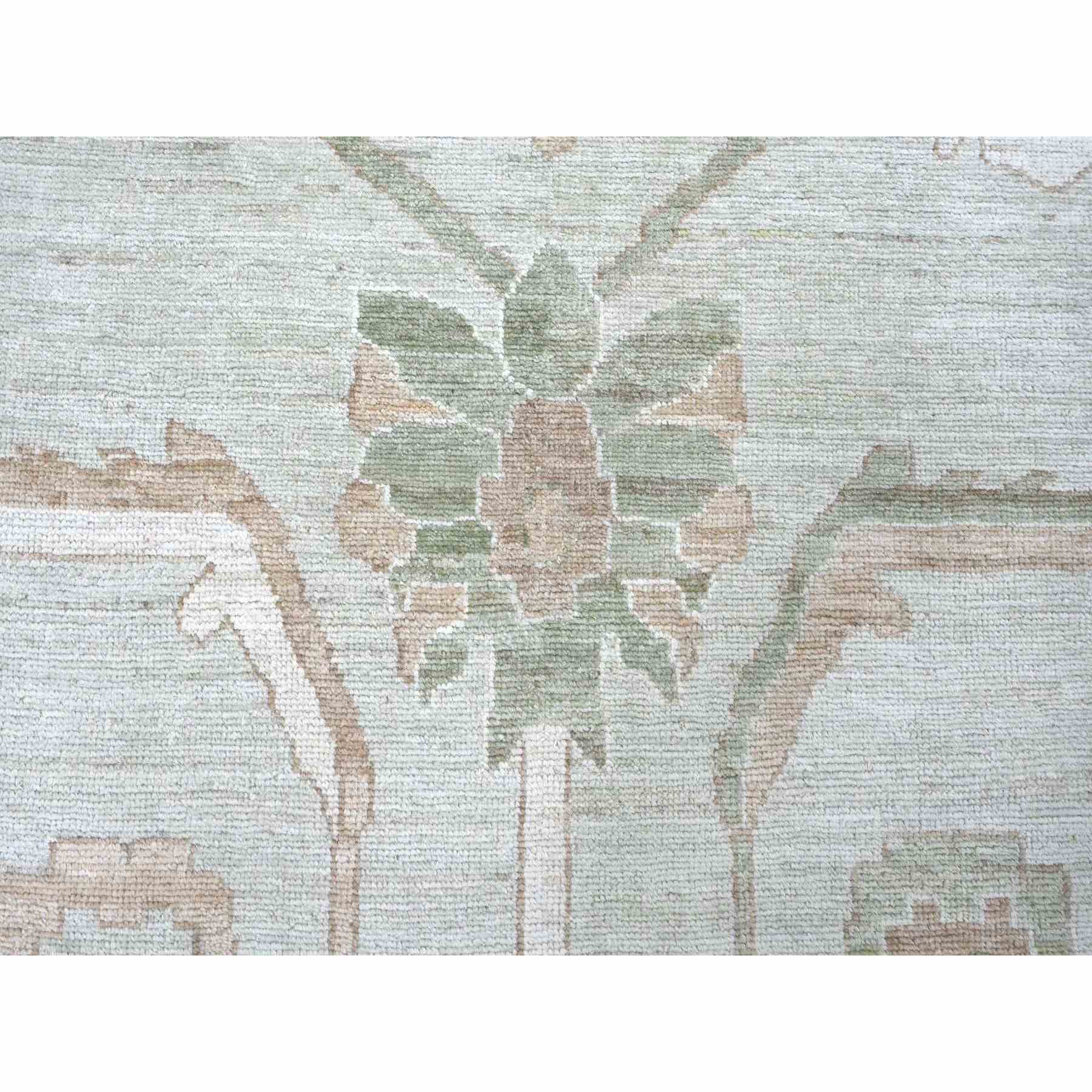 Oushak-And-Peshawar-Hand-Knotted-Rug-113595