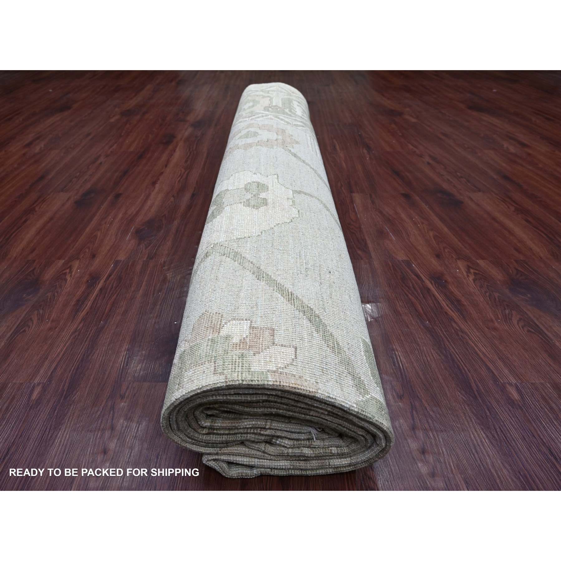 Oushak-And-Peshawar-Hand-Knotted-Rug-113595