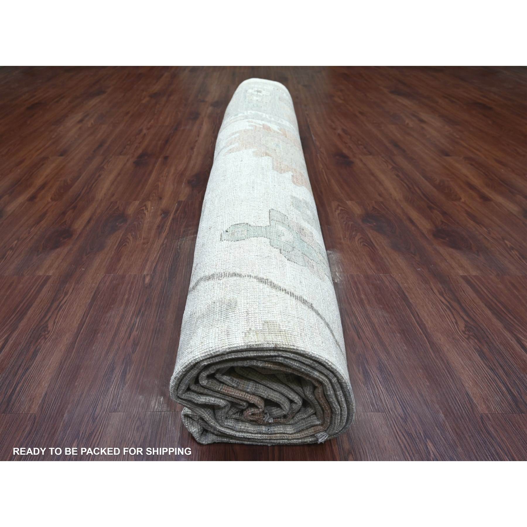 Oushak-And-Peshawar-Hand-Knotted-Rug-113600