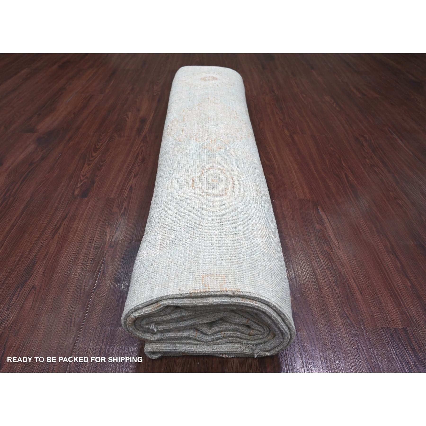 Oushak-And-Peshawar-Hand-Knotted-Rug-113610
