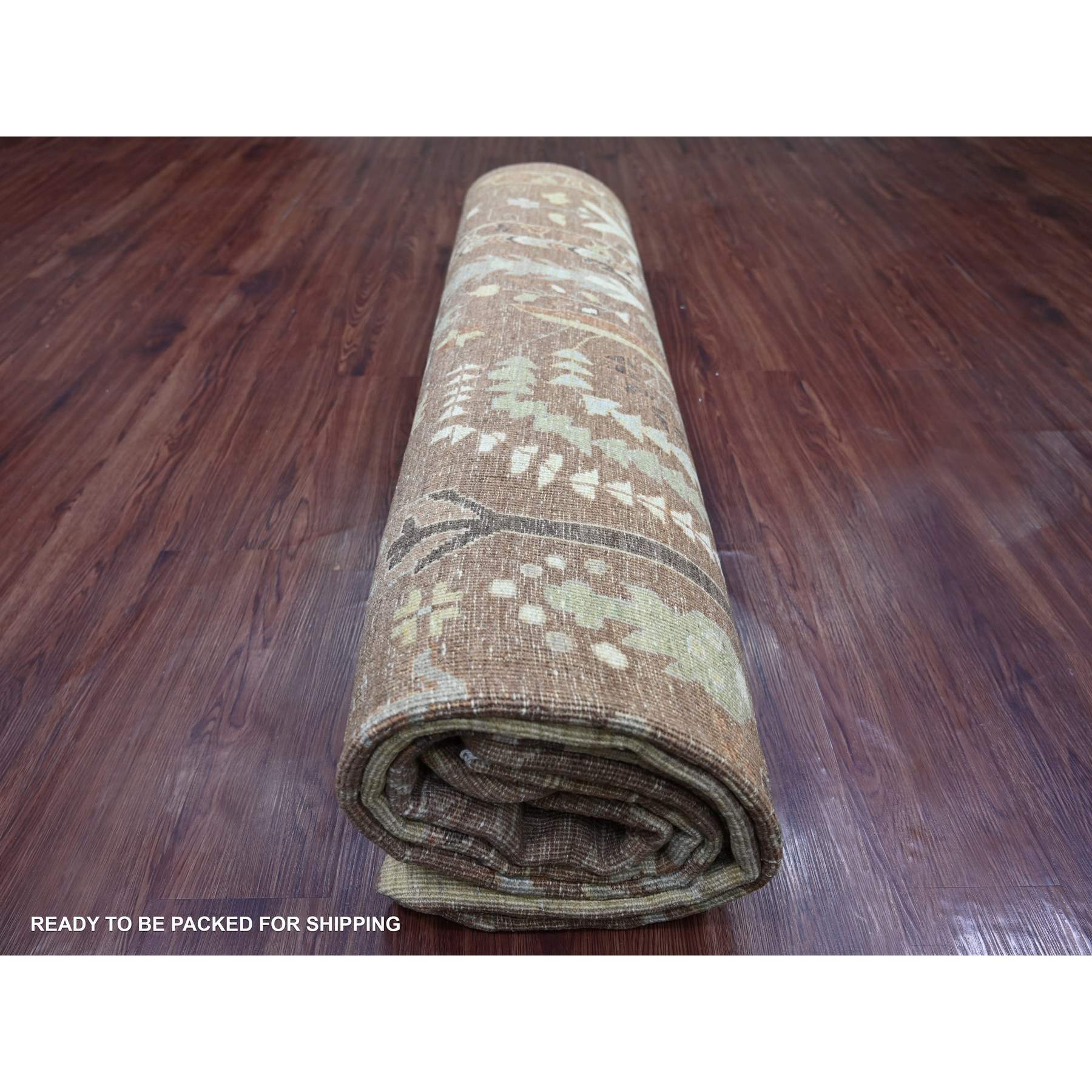 Oushak-And-Peshawar-Hand-Knotted-Rug-113620
