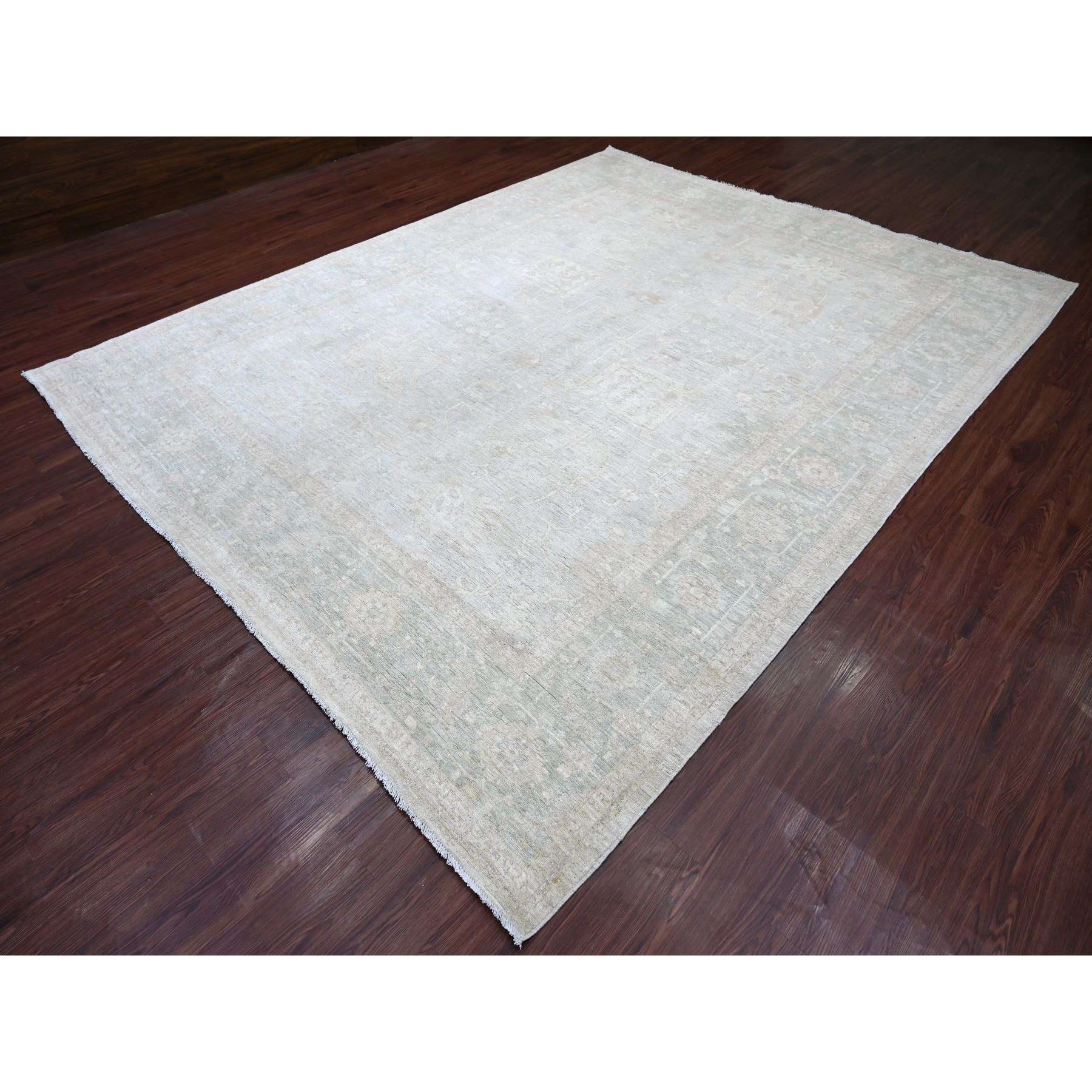 Oushak-And-Peshawar-Hand-Knotted-Rug-113660
