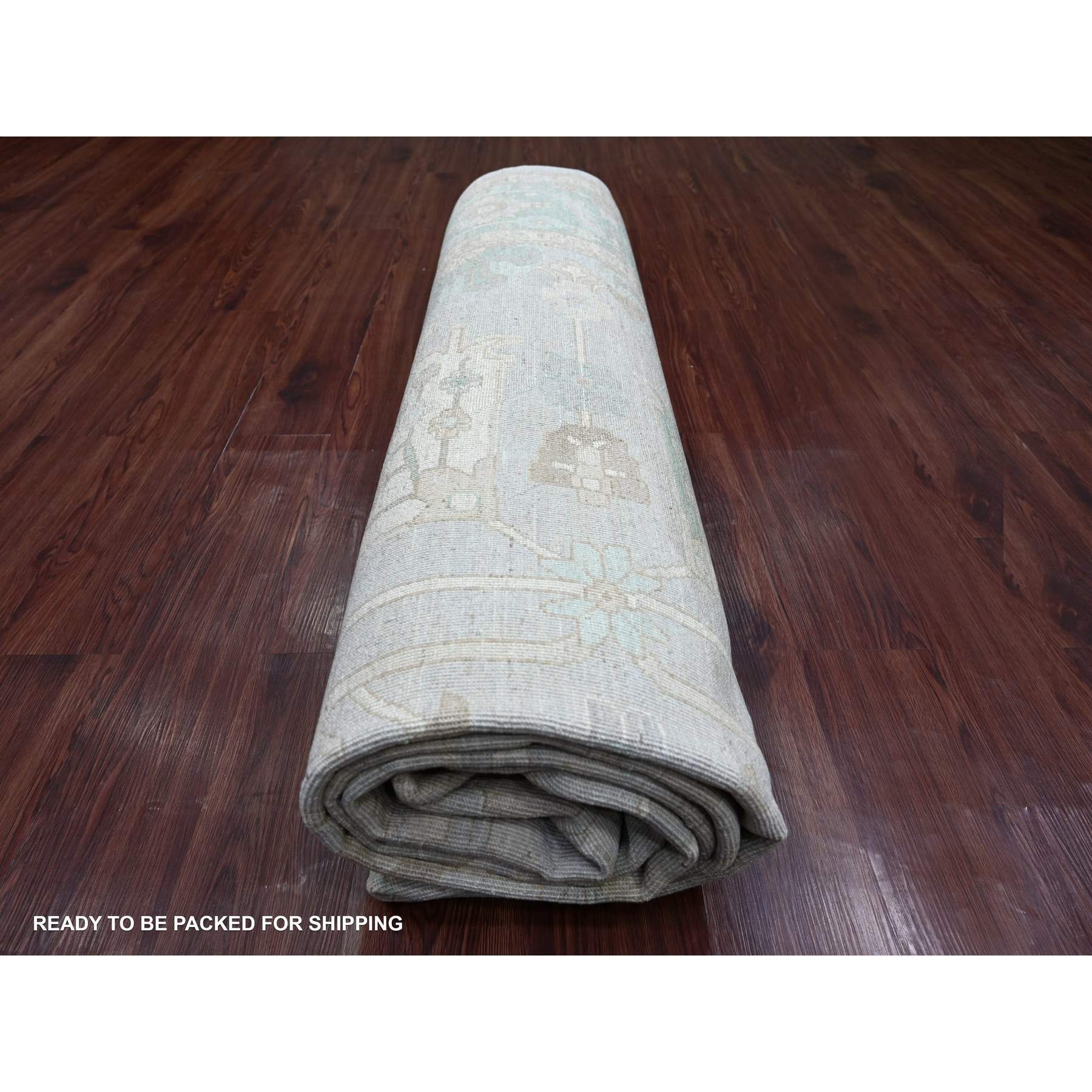 Oushak-And-Peshawar-Hand-Knotted-Rug-113660