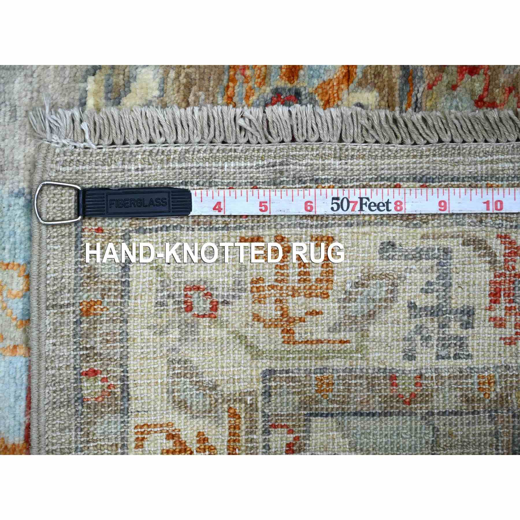 Oushak-And-Peshawar-Hand-Knotted-Rug-113665