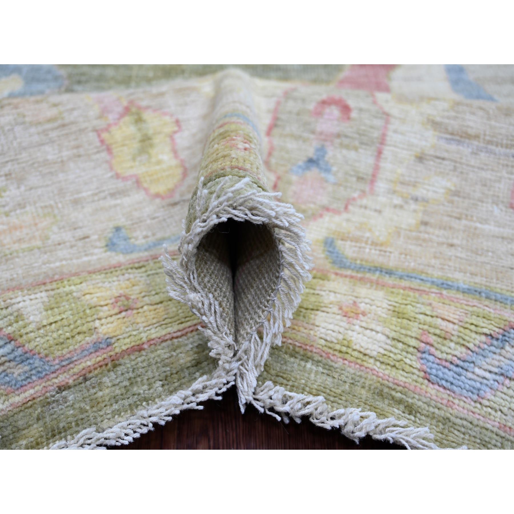 Oushak-And-Peshawar-Hand-Knotted-Rug-113680