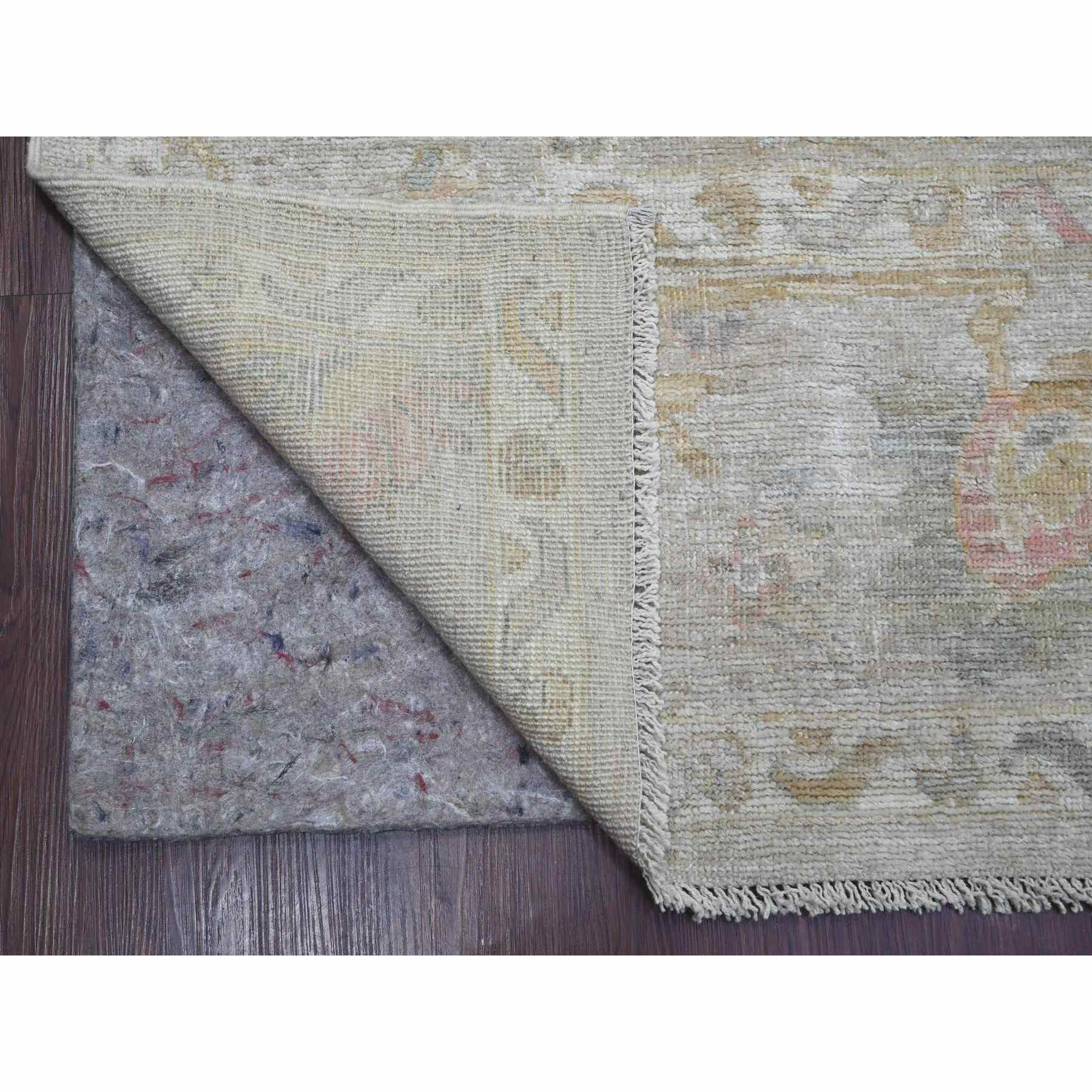 Oushak-And-Peshawar-Hand-Knotted-Rug-113695
