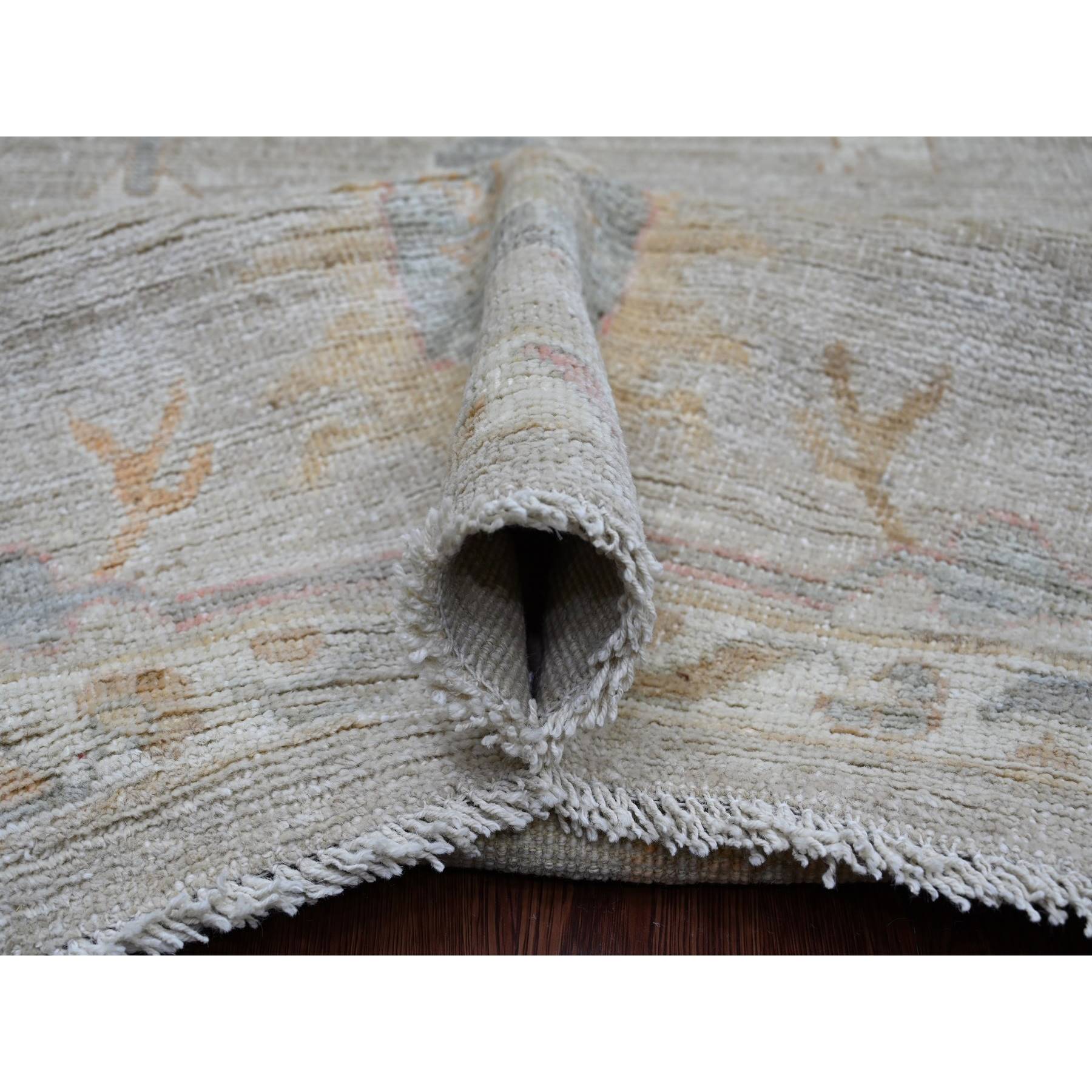 Oushak-And-Peshawar-Hand-Knotted-Rug-113695