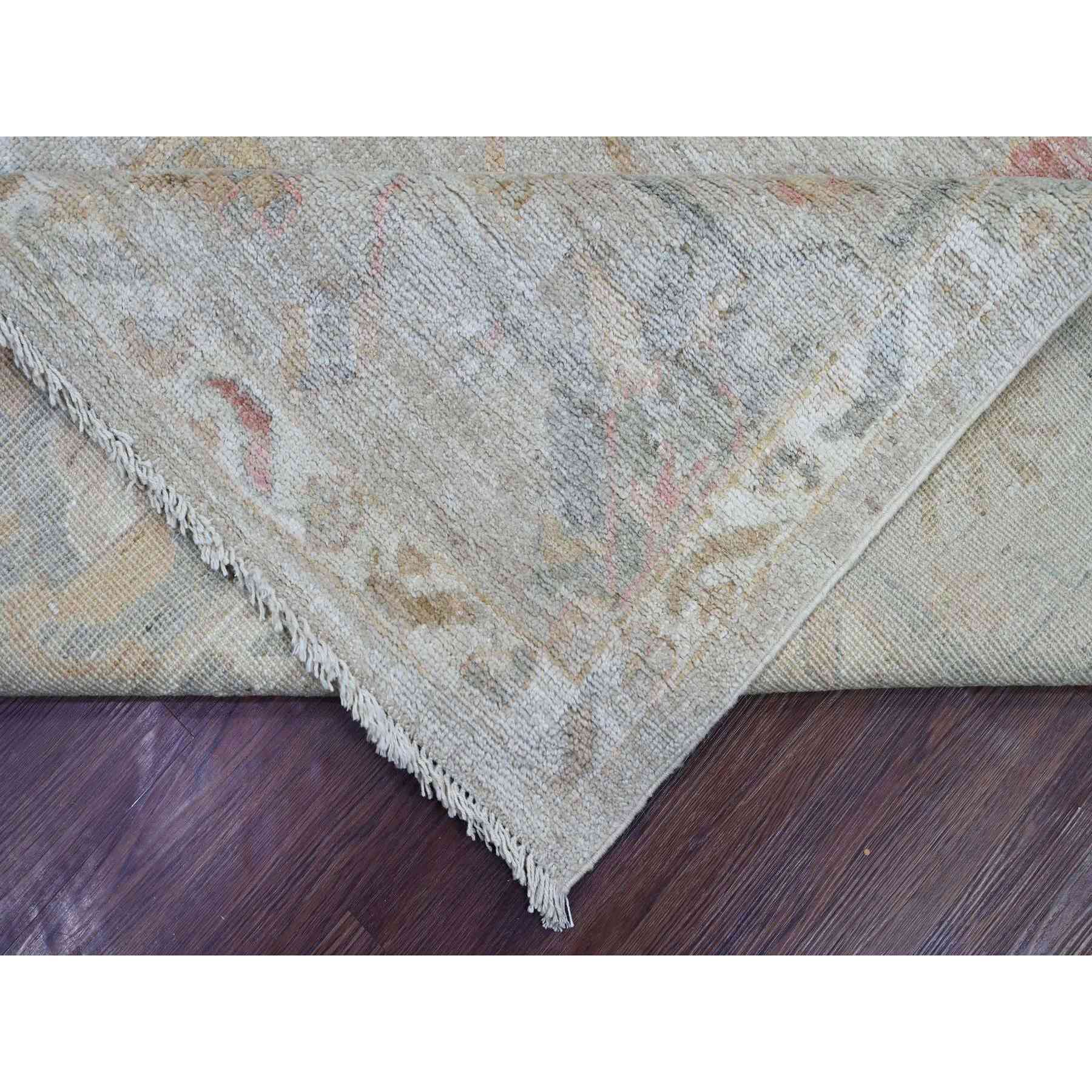 Oushak-And-Peshawar-Hand-Knotted-Rug-113695