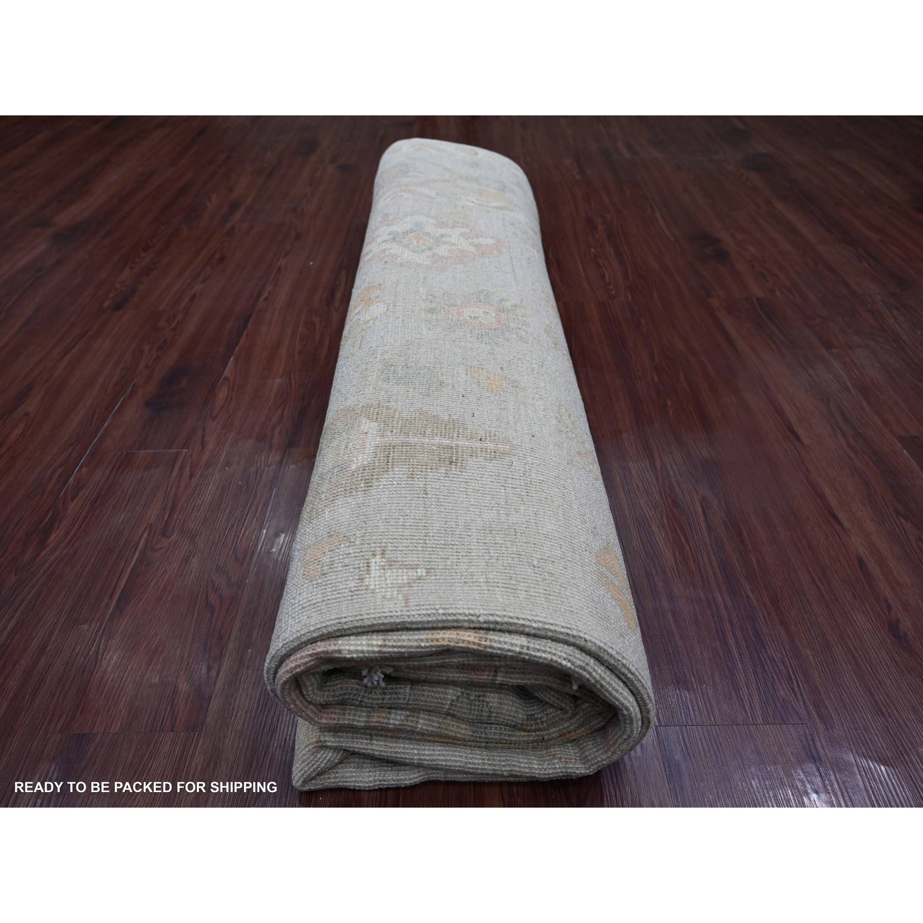 Oushak-And-Peshawar-Hand-Knotted-Rug-113695